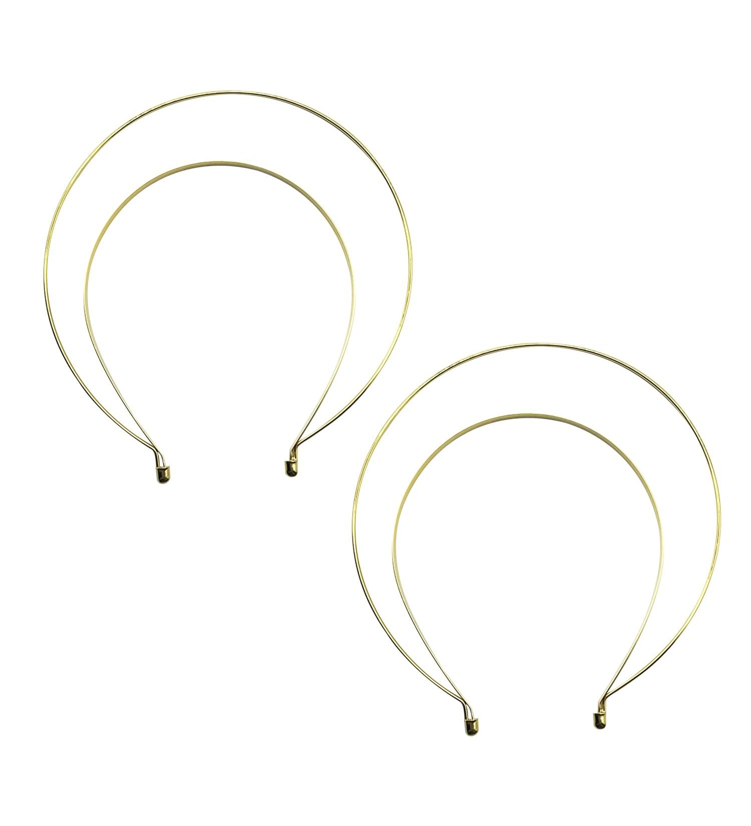 NAUZE 2Pieces Angel Halo Headband Double Ring Hair Hoop Graceful Tiara Hair Hoop Hair Accessory Delicate Photo Prop for Women Wedding Cosplay Halloween Use - Buy Online on GoSupps.com