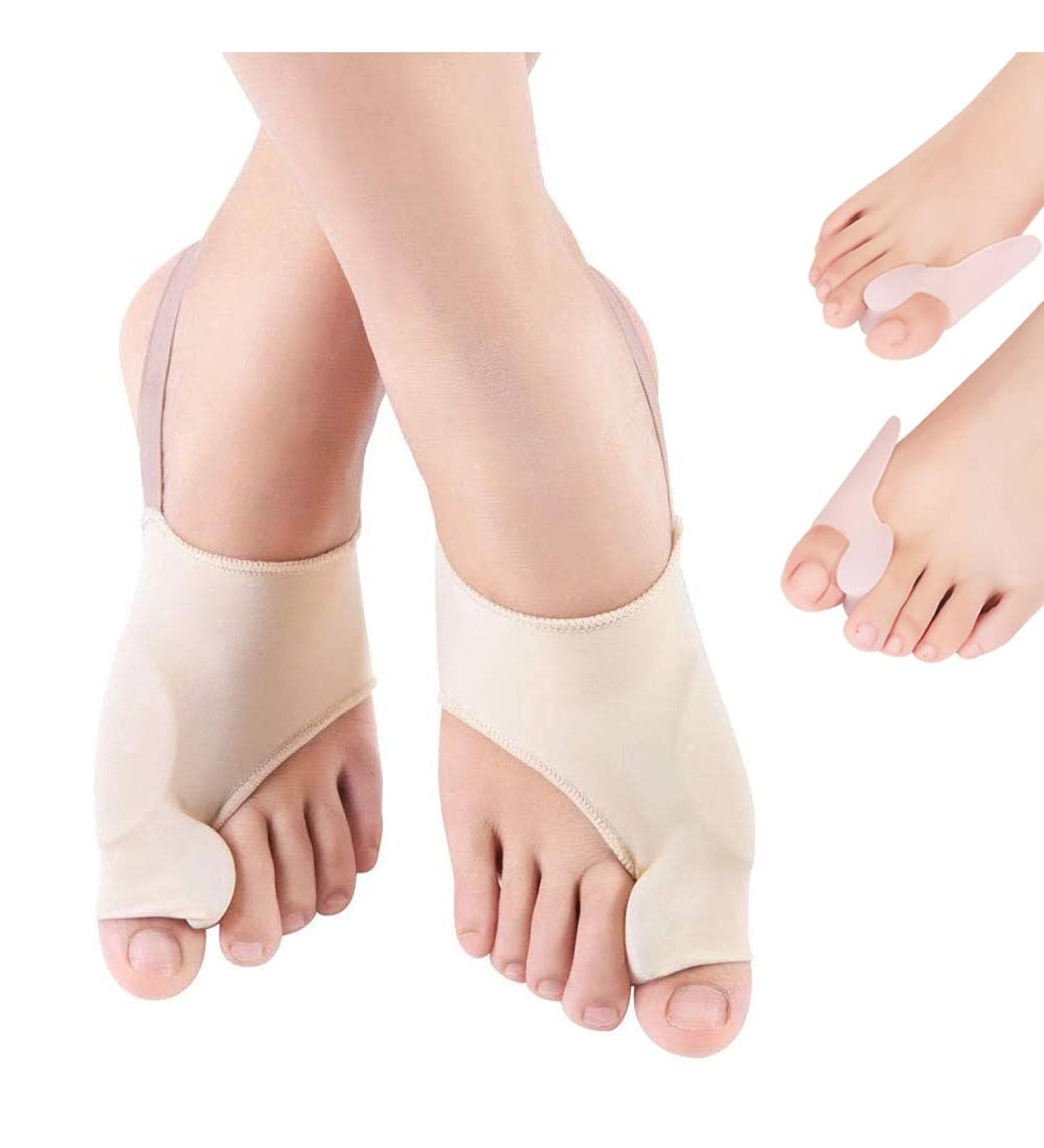 DOACT Bunion Corrector for Women & Men - Toe Straightener & Separator with Silicone Gel Pad for Pain Relief | Hallux Valgus Support with Anti-Slip Straps - Buy Online on GoSupps.com