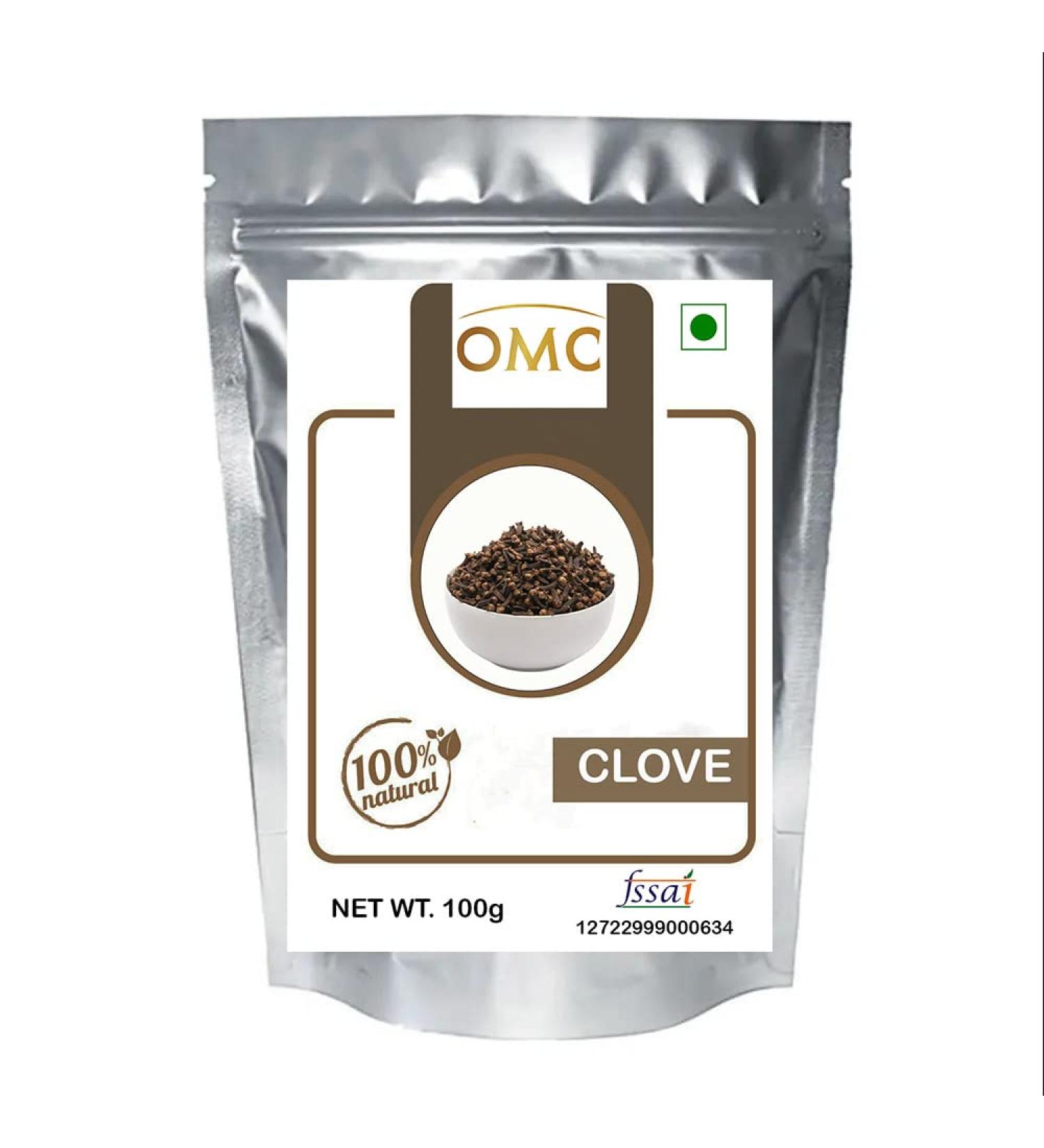 OMC organic Whole Natural Raw Dried Clove Special Laung Hand Selected Spice (100gm Pack) - Buy Online on GoSupps.com
