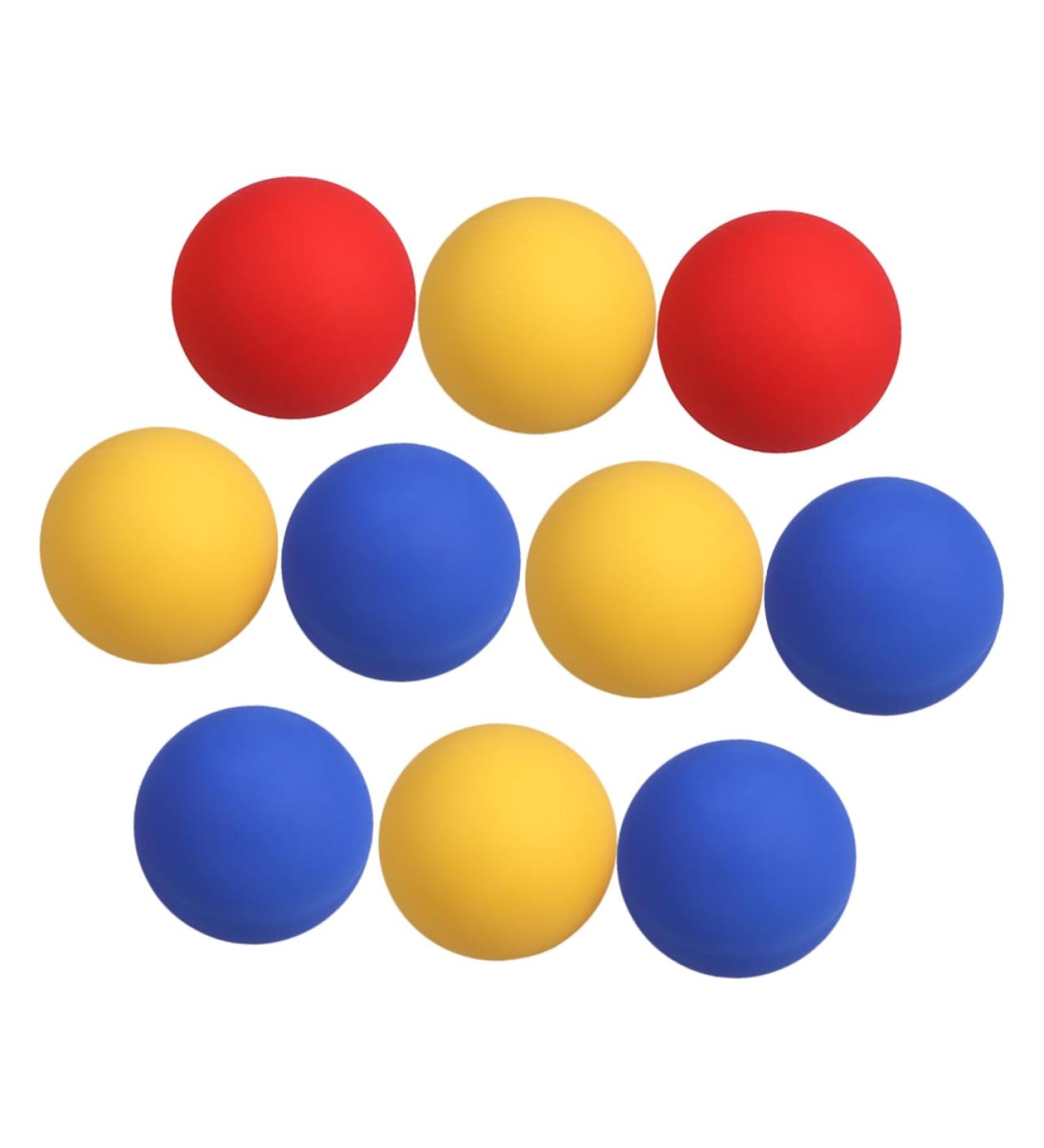Lurrose 10 Silicone Lacrosse Balls - Professional Yoga & Trigger Point Massage Balls - 6.2cm Colored Set - Buy Online on GoSupps.com