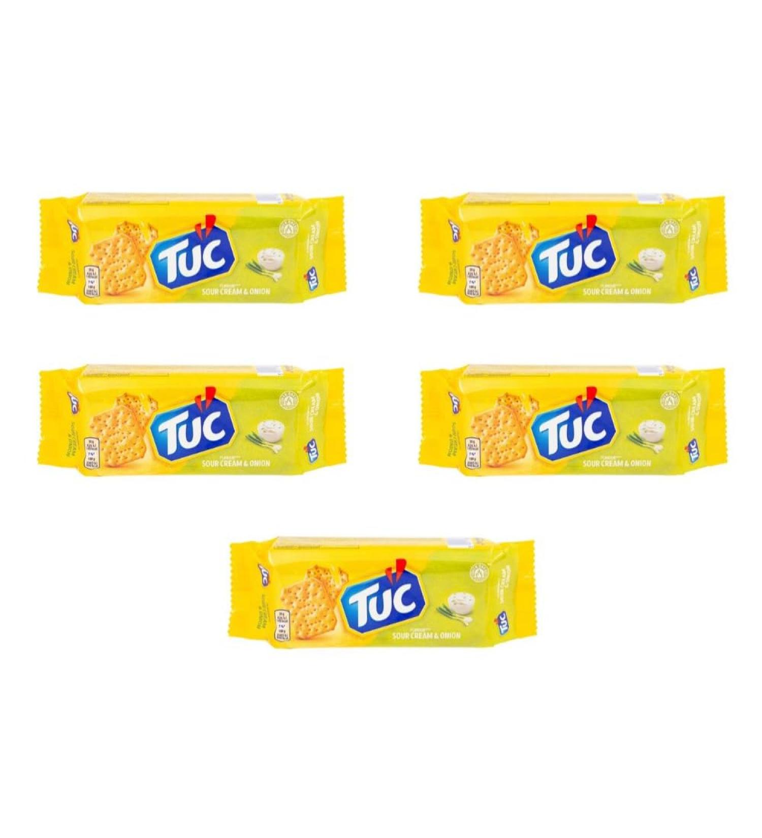 Tuc Biscuit Cracker Light Crunchy Oven Baked Biscuits Cracker 100g | FabFinds Mug (5 Pack Sour Cream & Onion) - Buy Online on GoSupps.com