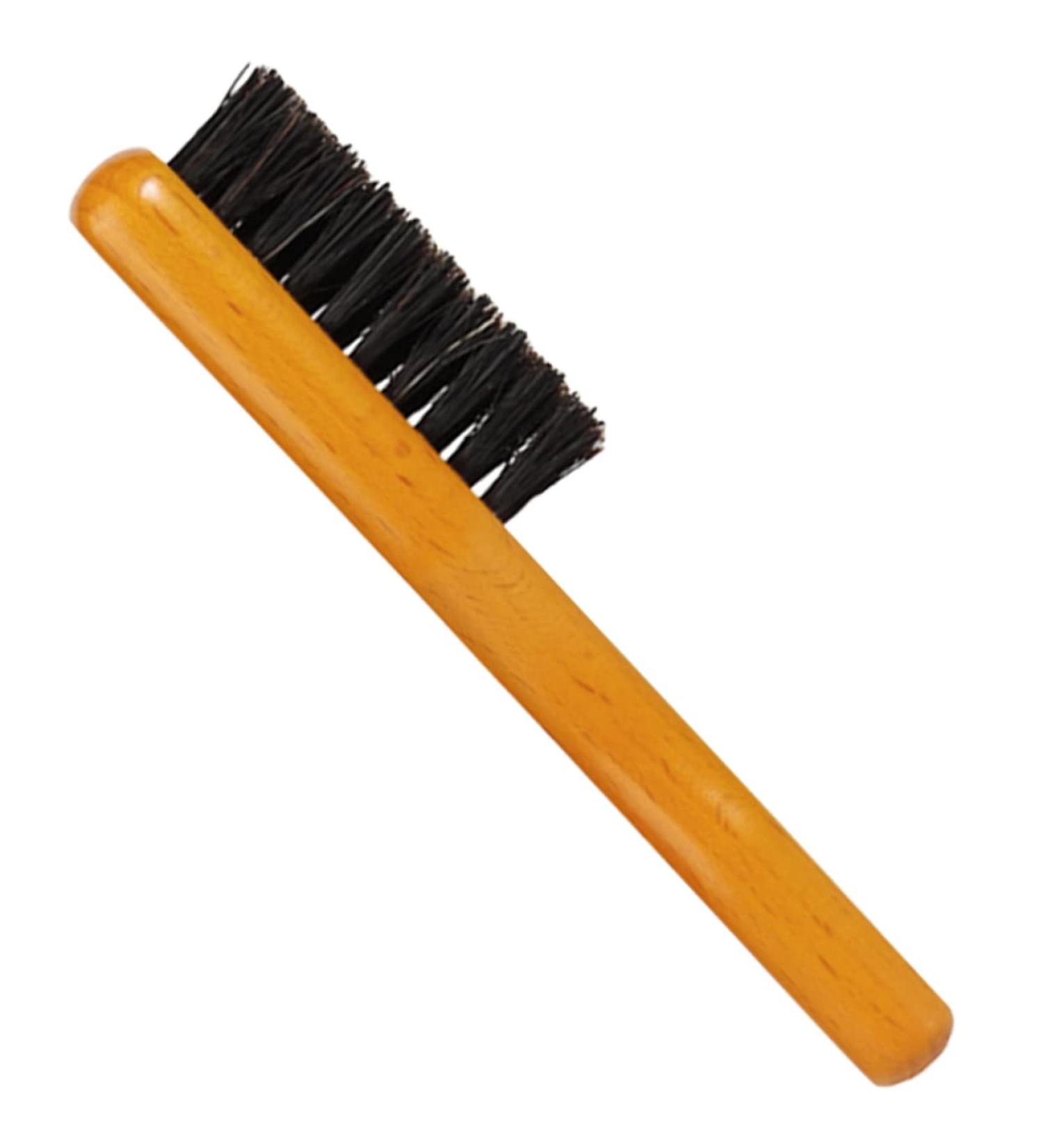 Minkissy Bartkamm Wooden Beard Brush & Boot Care Supplies | Shiny Hairbrush & Travel Cosmetics Brush for Men - Buy Online on GoSupps.com