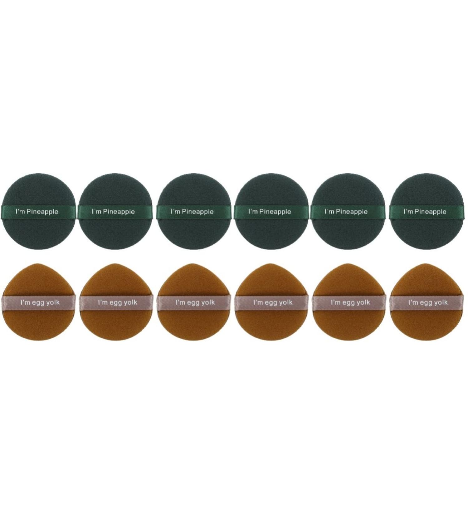 FRCOLOR 12 Pcs Puff Powder Puff Makeup - Hydrophilic Polyurethane Face Sponges for Flawless Foundation Application - Buy Online on GoSupps.com