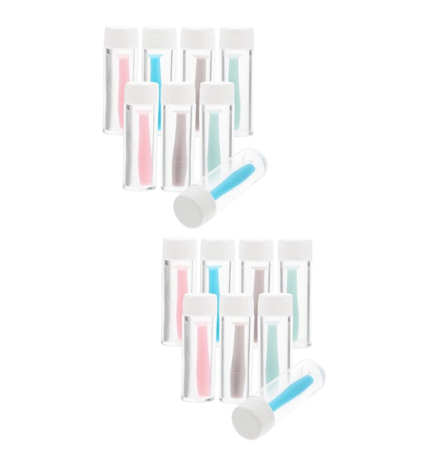 Homsfou 16 StK Contact Lens Suction Tool | Safe Travel Lens Care Pen & Carrier - Interchangeable Pebbles for Contact Lenses - Buy Online on GoSupps.com