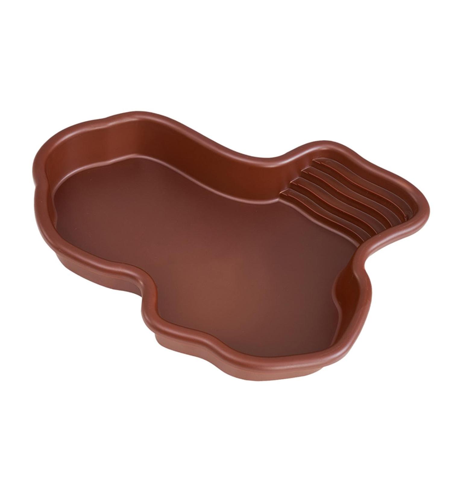 rockible Reptile Bathing Pool Turtle Bath with Ramp Tortoise Feeder Tortoise Water Dish for Tortoise Chameleon Hamster Scorpion Gecko Without Hose - Buy Online on GoSupps.com