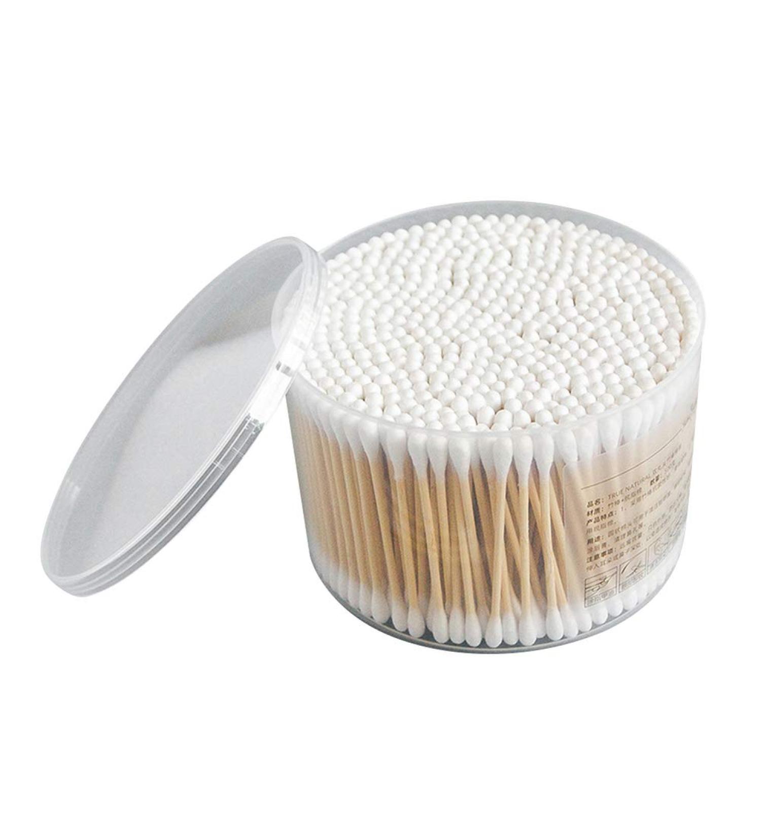 Nuobesty 500 Pcs Cotton Swabs - Double-Headed Hygienic Swabs for Ear Eyeshadow and Wound Care | International Shipping - Buy Online on GoSupps.com