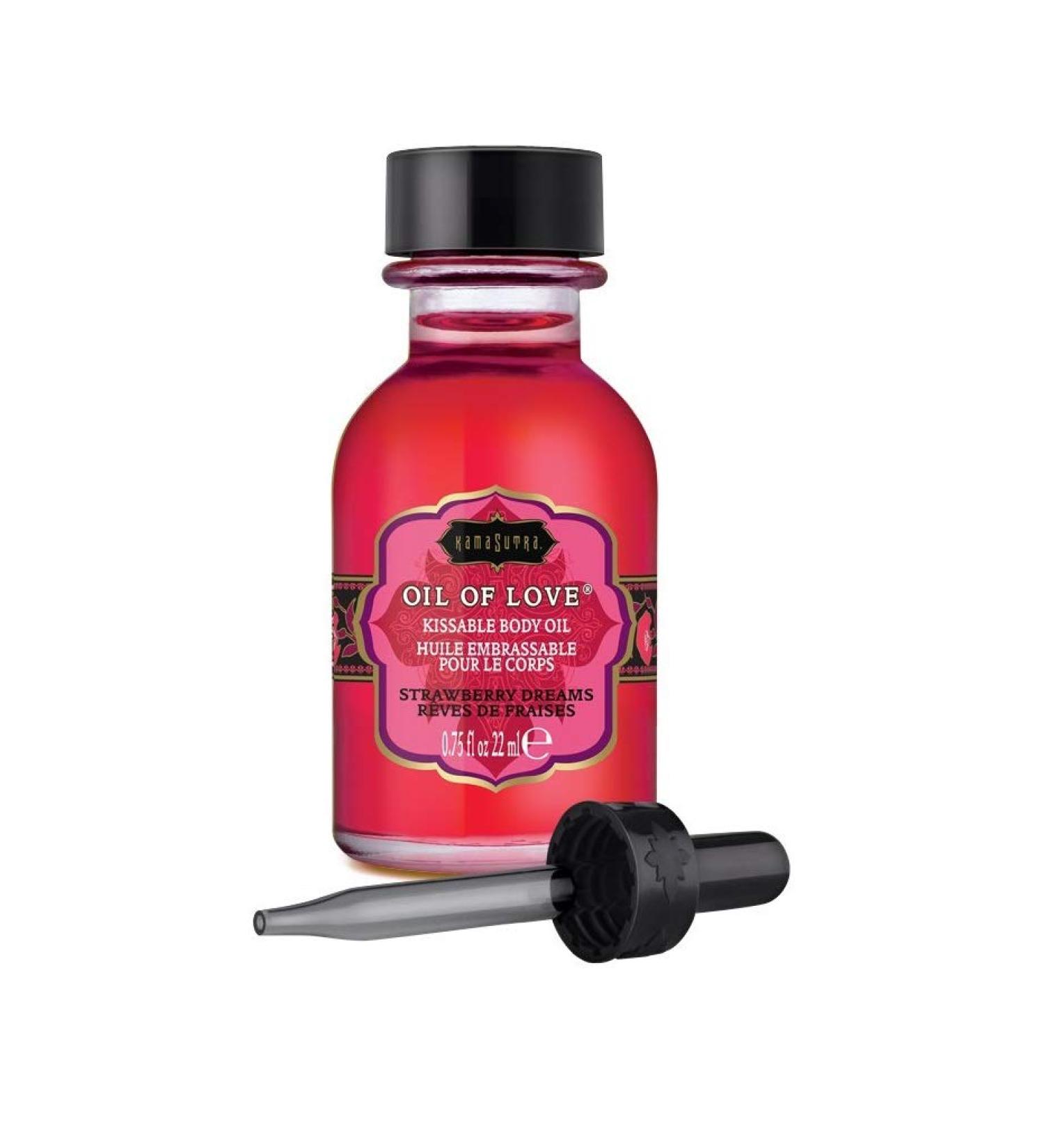 KamaSutra Oil of Love Strawberry Dreams - kissable love oil strawberry dreams 1 pack (1 x 100 ml) strawberry