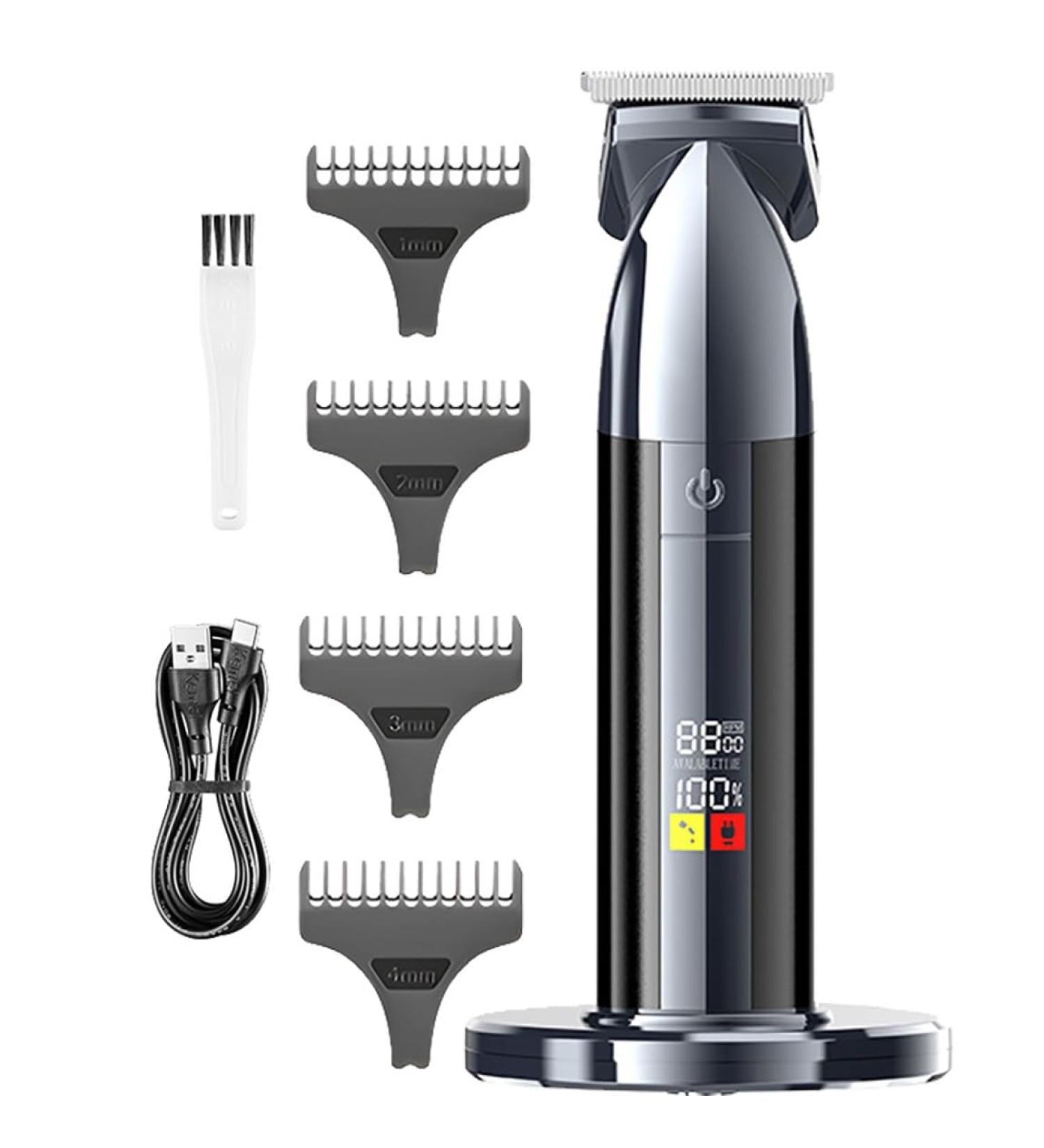 Professional Hair Clippers for Men - Rechargeable Beard Trimmer with LED Display | Hair Cutting Kit for Home Use - Buy Online on GoSupps.com