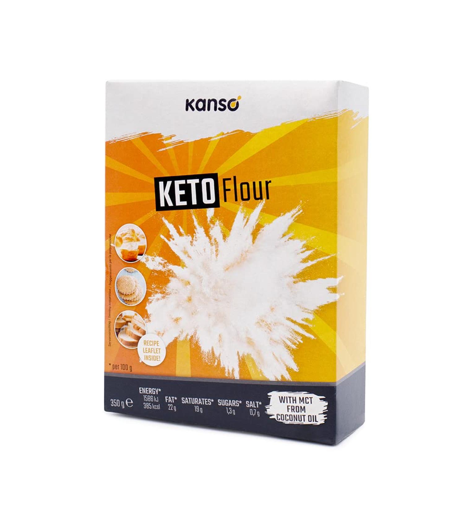 Kanso Keto Baking Mix with MCT from Coconut Oil - 350g | Low Carb Gluten-Free Keto-Friendly Baking - Buy Online on GoSupps.com