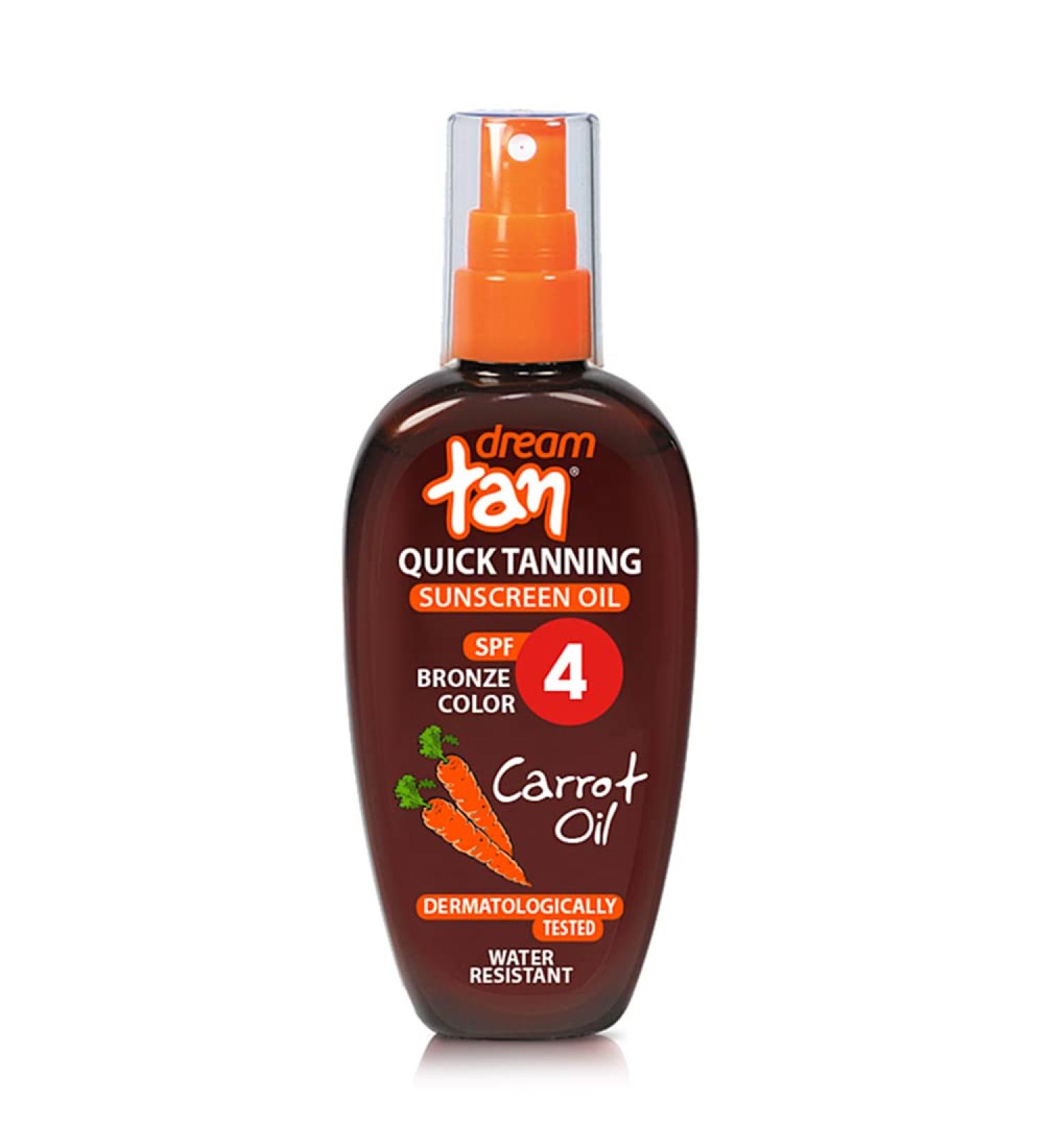 Pharmaid Dream Tan Sunscreen Carrot Oil Quick Tanning SPF 4 100 ml Quick Tanning