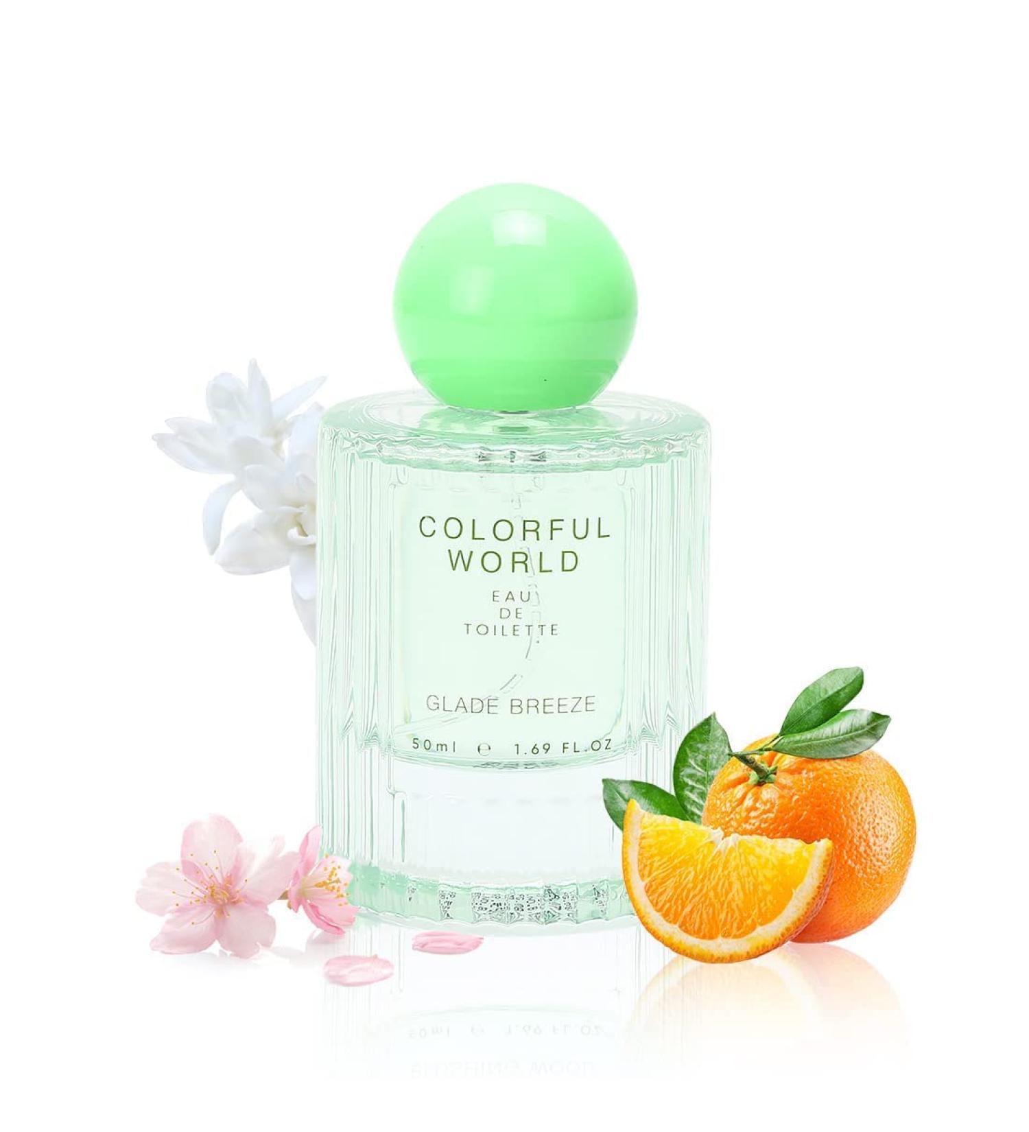 MINISOO Perfume for Women EDT Luxury Perfume with Long Lasting Fragrance for Everyday Wear Floral and Fruity Fresh Scent Colorful World Serie (Glade Breeze) 50ML - Buy Online on GoSupps.com
