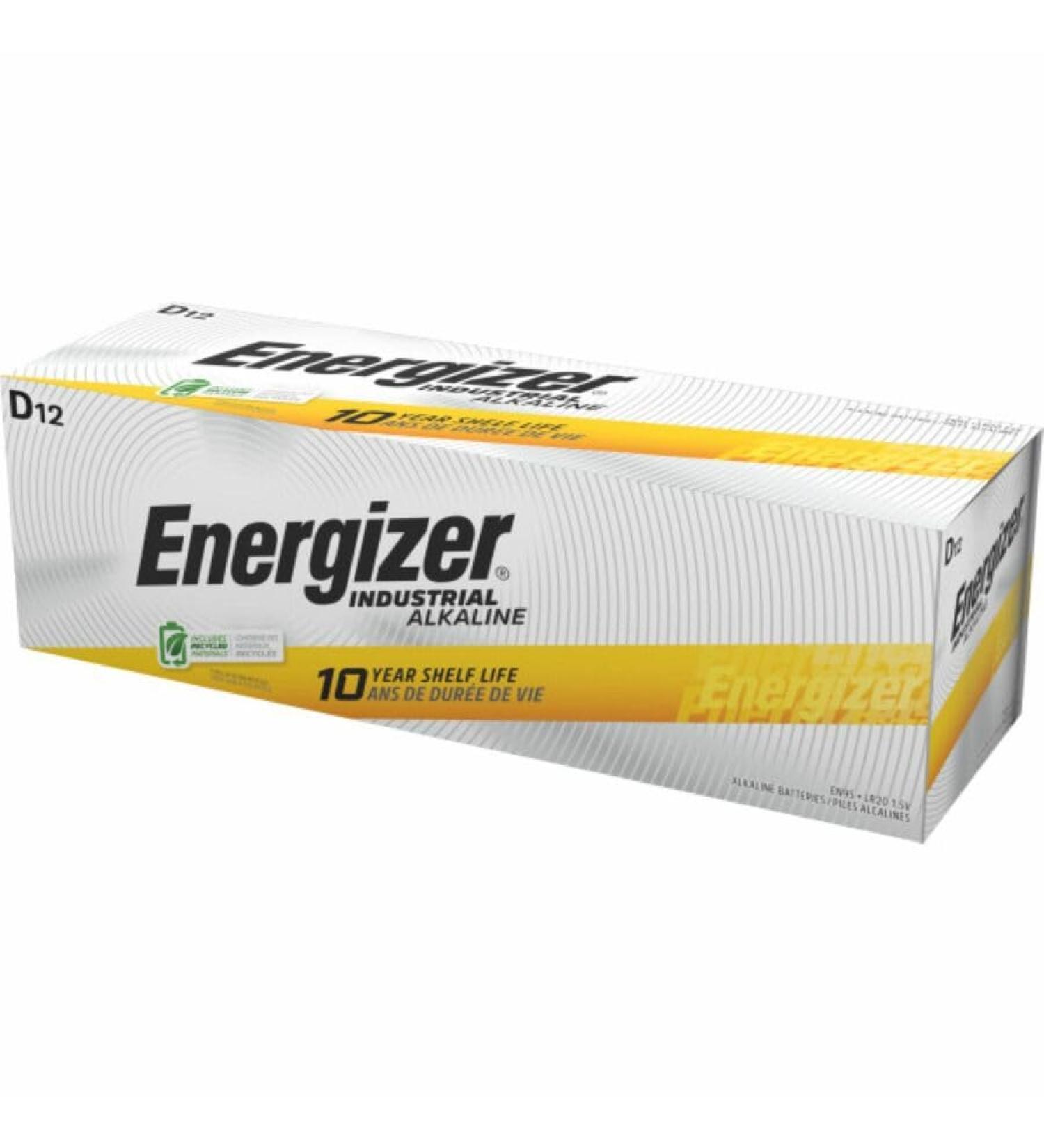 Energizer Industrial Alkaline D Batteries