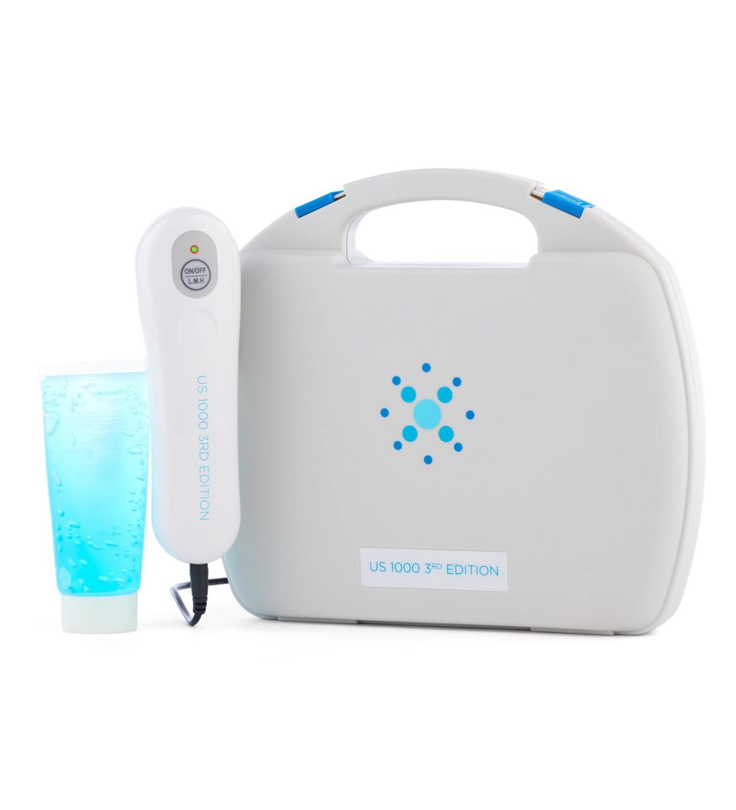 US 1000 3rd Edition Portable Ultrasound Therapy Machine. Deep Heat for Pain Muscle Spasms & Joint Stiffness. 3 Power Settings Ultrasound Gel Included - Buy Online on GoSupps.com