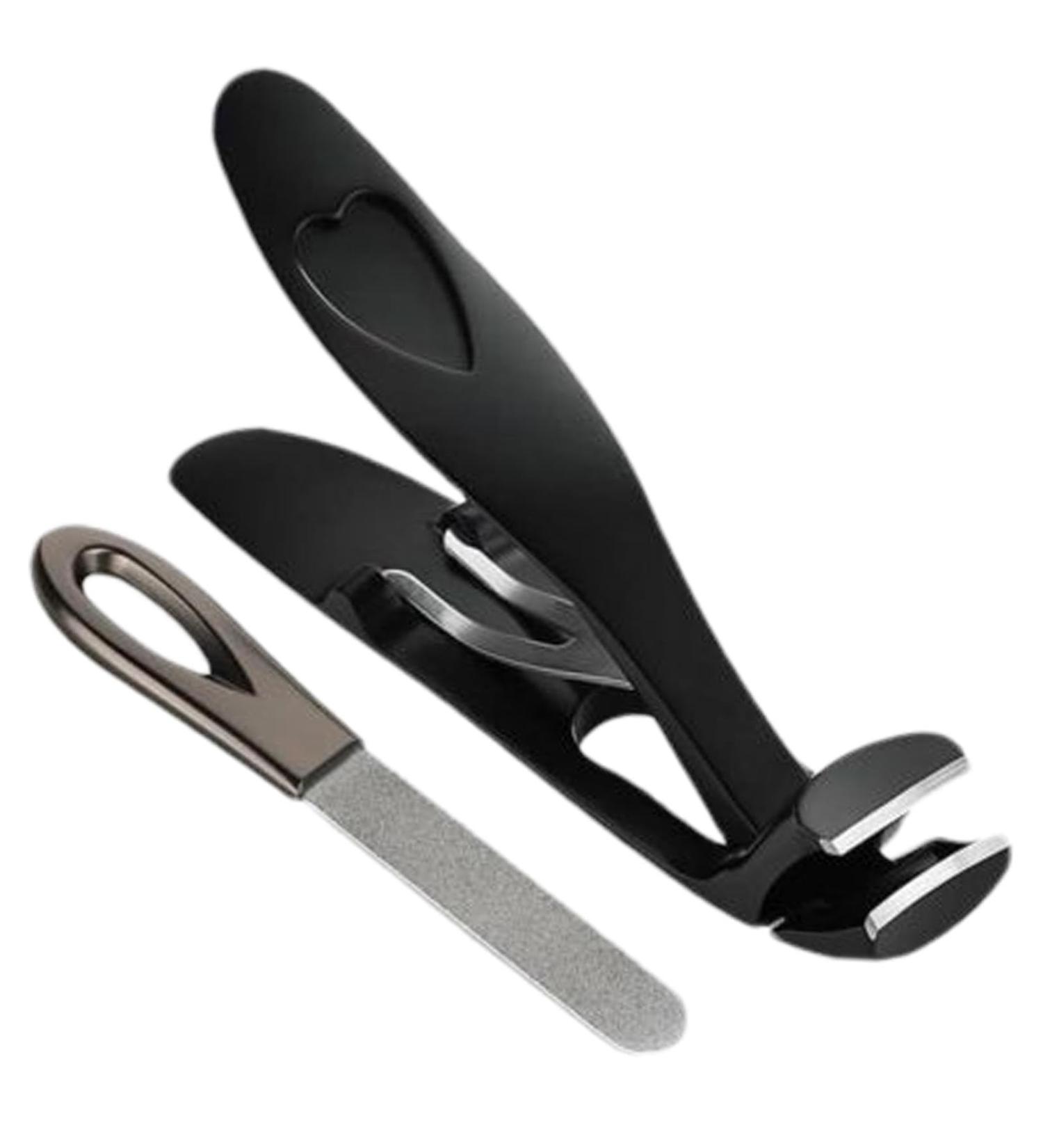 Nail Clippers for Thick Toenails Nail Clippers for Seniors Portable Nail Clippers with Angled Head - Anti-Splash Fingernail Clippers Wide Mouth Nail Clippers Toenail Clippers with B Black Suit - Buy Online on GoSupps.com