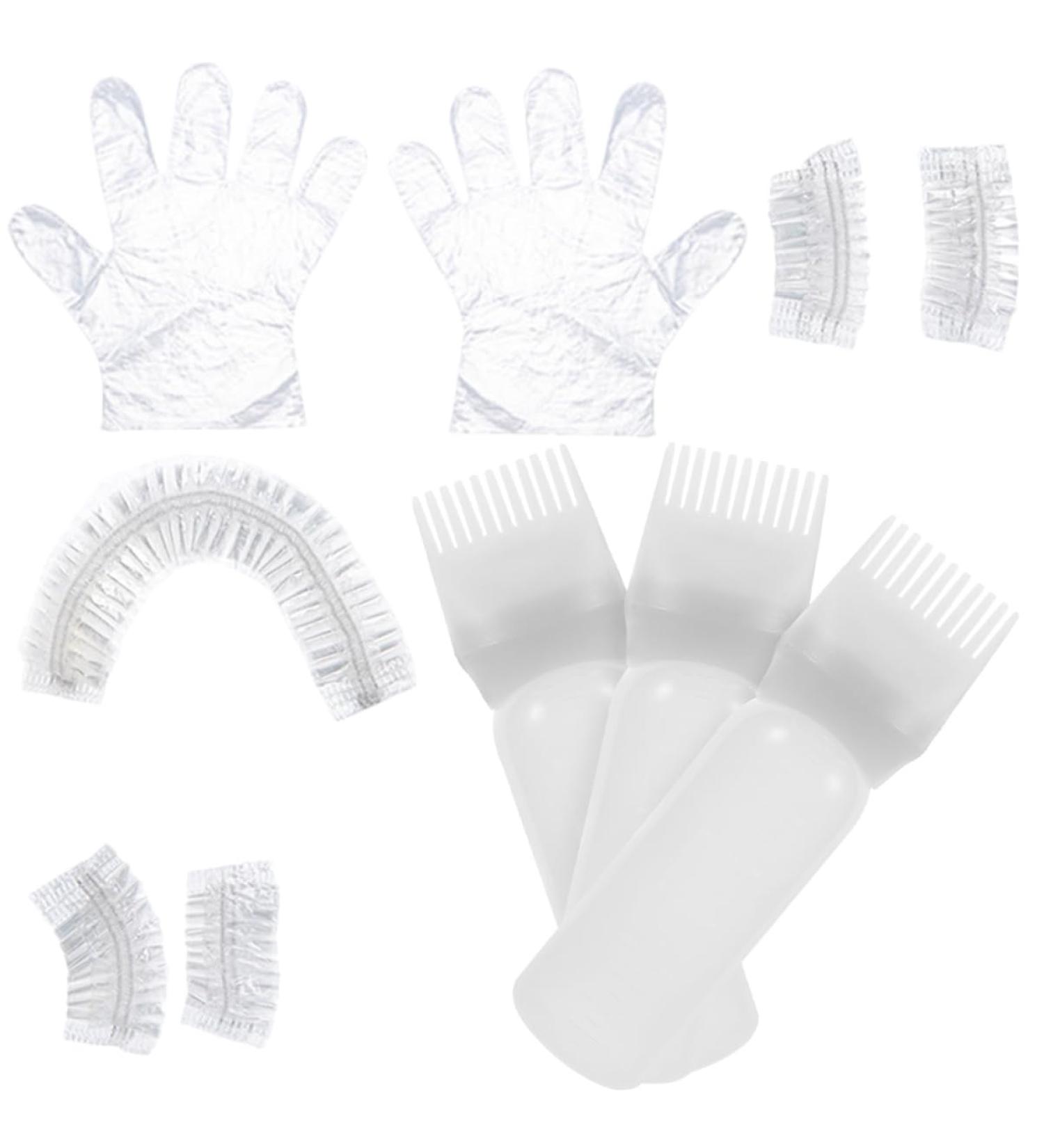 VINTORKY 1 Set hair dye kit hair dying accessory kit hair oil applicator bleach kit hair bleach hair coloring kit hair dye gloves hair dye accessories supplies white plastic portable 6.9x4.8cm White - Buy Online on GoSupps.com