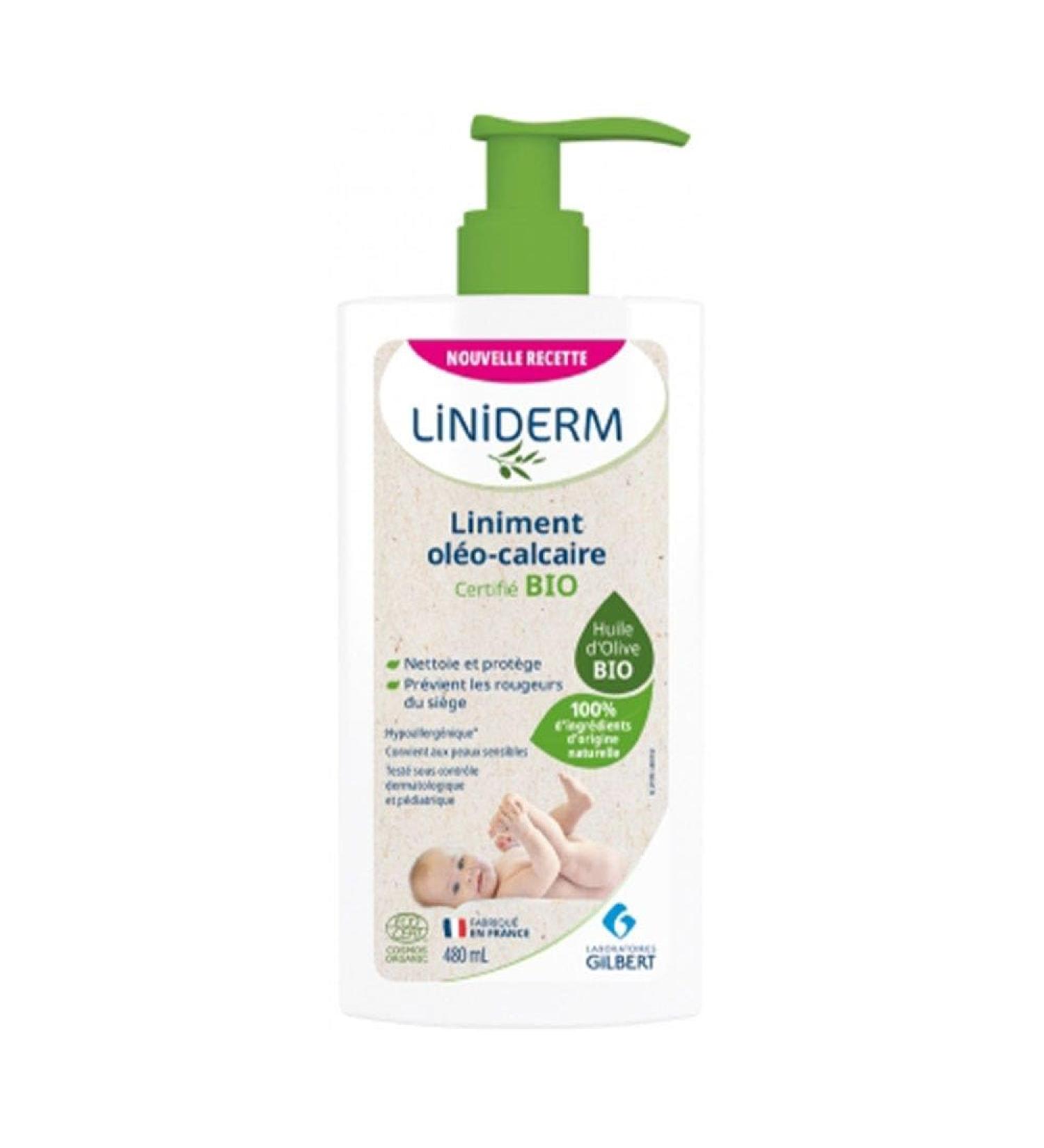 Gilbert Liniderm Bio Oleo-Calcaire Liniment Pump Bottle 480 ml