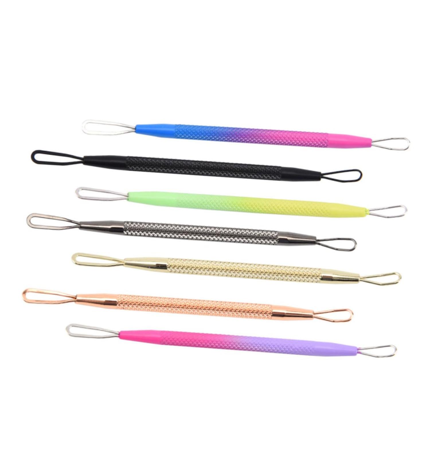 NOLITOY 7pcs Facial Pimple Removal Tool Extractor Cleaning Mixed Comedone Beauty Kits Steel Tools Needles - Buy Online on GoSupps.com