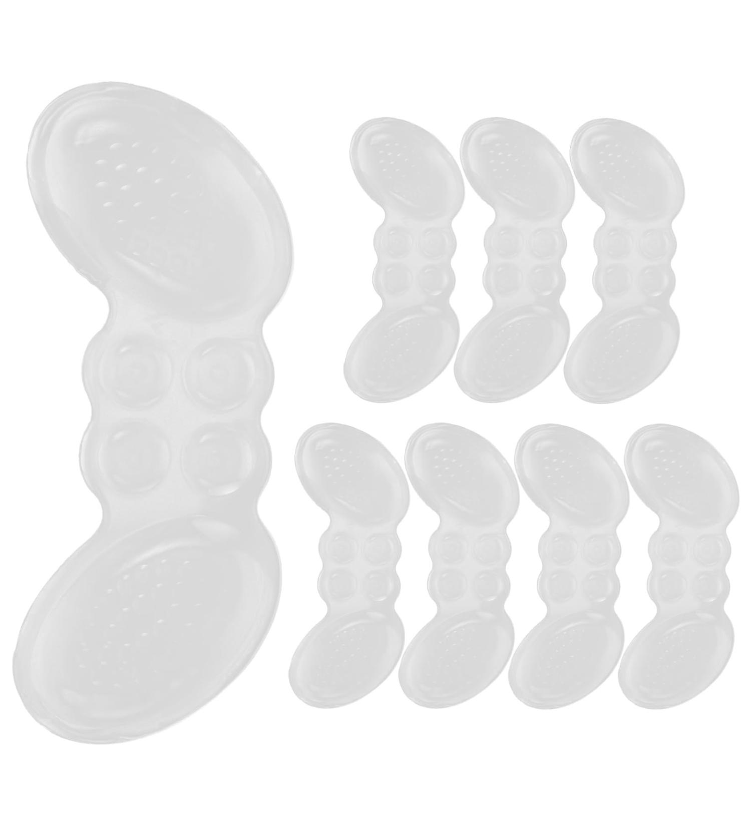 4 Pairs Silicone Heel Pads - Comfortable Wear-Resistant Heel Protectors for High Heels | Transparent Shoe Heel Liners & Foot Supplies - Buy Online on GoSupps.com