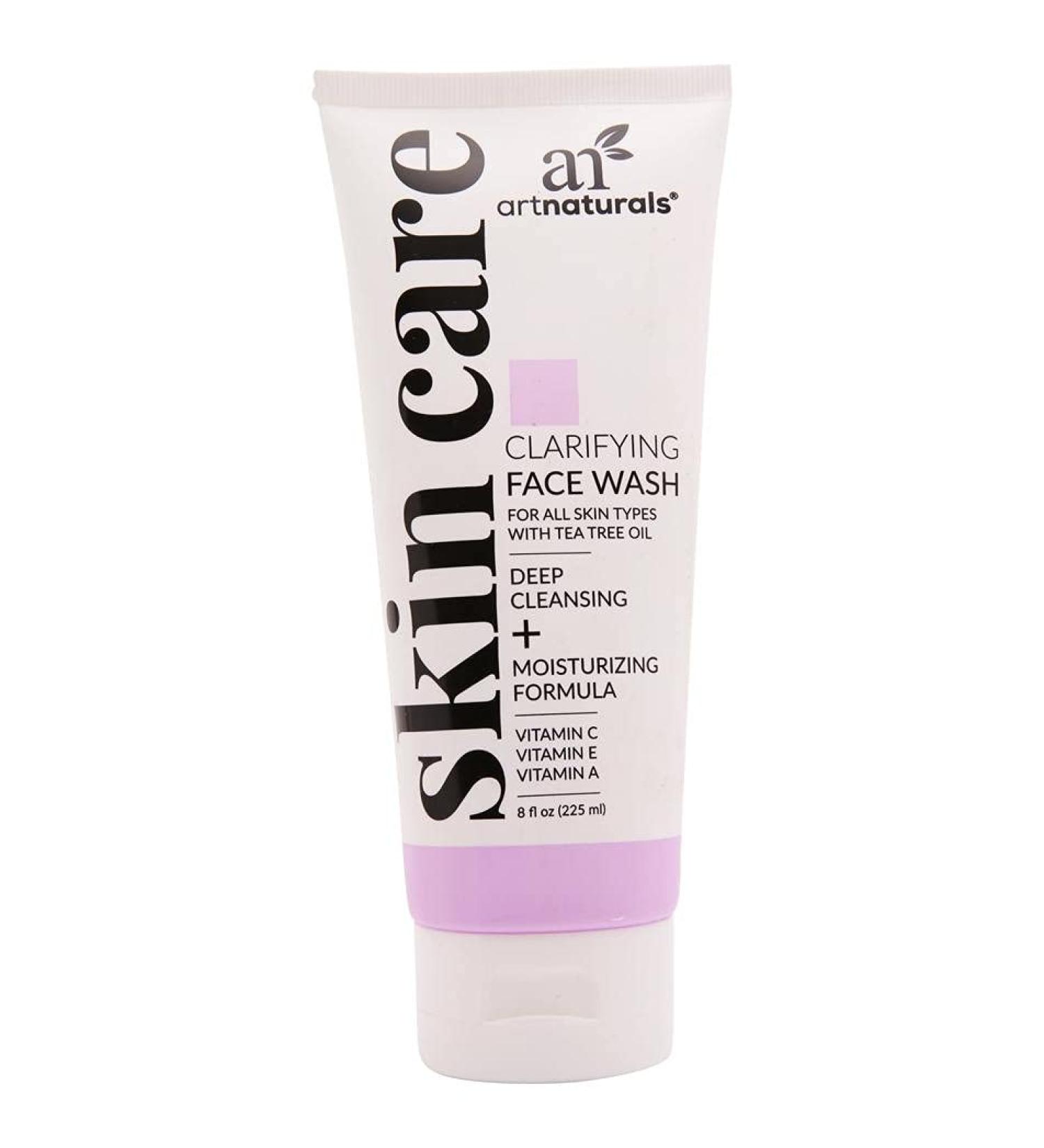 Artnaturals Clarifying Face Wash 8oz - Deep Cleansing & Exfoliation for Blackheads & Pimples - Cucumber & Aloe Infused for Hydration - Buy Online on GoSupps.com