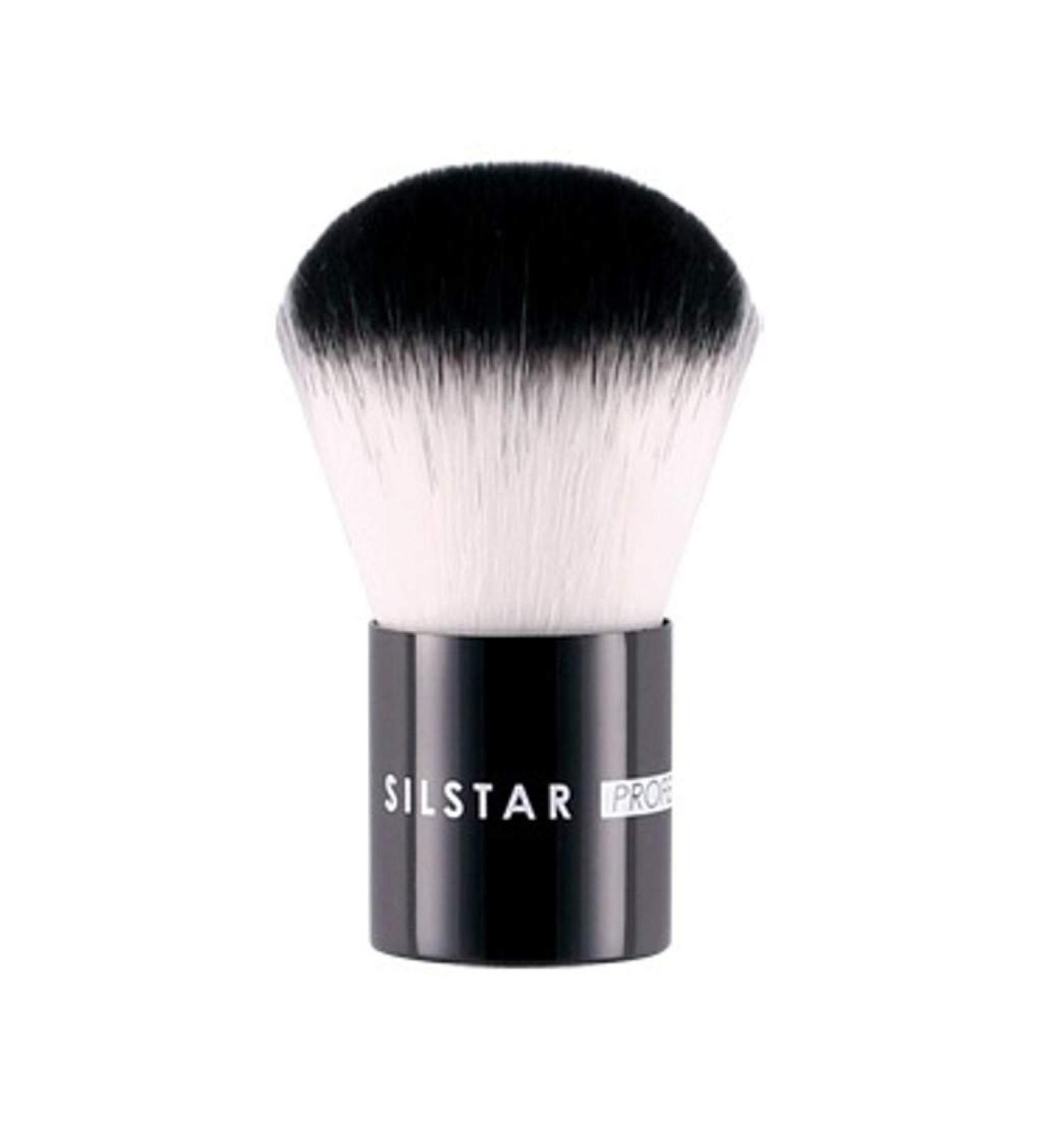 Buy SILSTAR Professional Kabuki Brush - Cruelty-Free Synthetic Hair Face Brush for Flawless Makeup - Natural Birch Handle - Made in Korea SPB008 - Buy Online on GoSupps.com