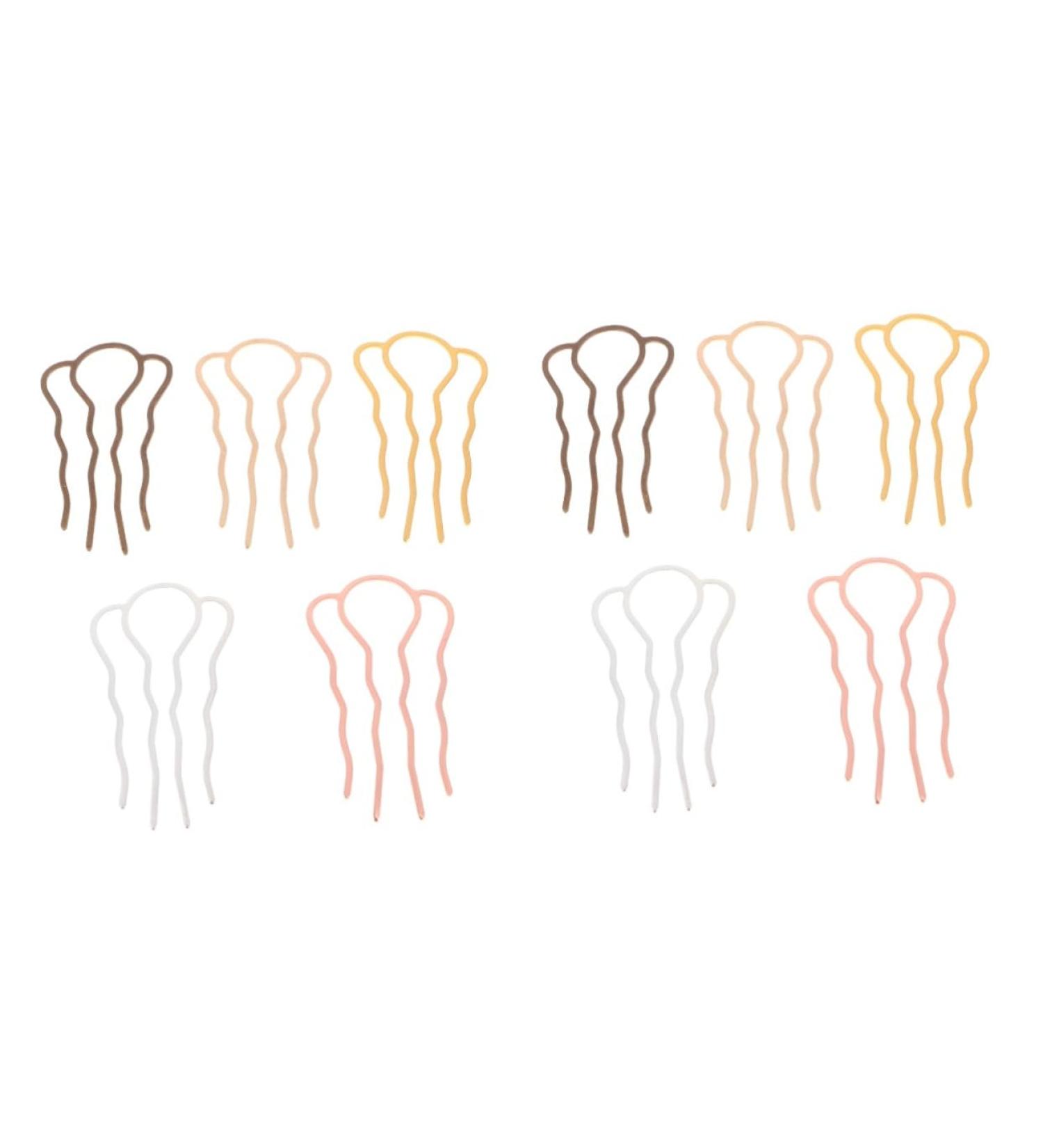 FRCOLOR 10 Pieces Hair Pin Teeth Hair Stick Women Hair Bun Fork Hair Bun Stick French Wedding Hair Clips Hair Bun Clip Hair Fork Updo Hair High Pure Copper Miss - Buy Online on GoSupps.com