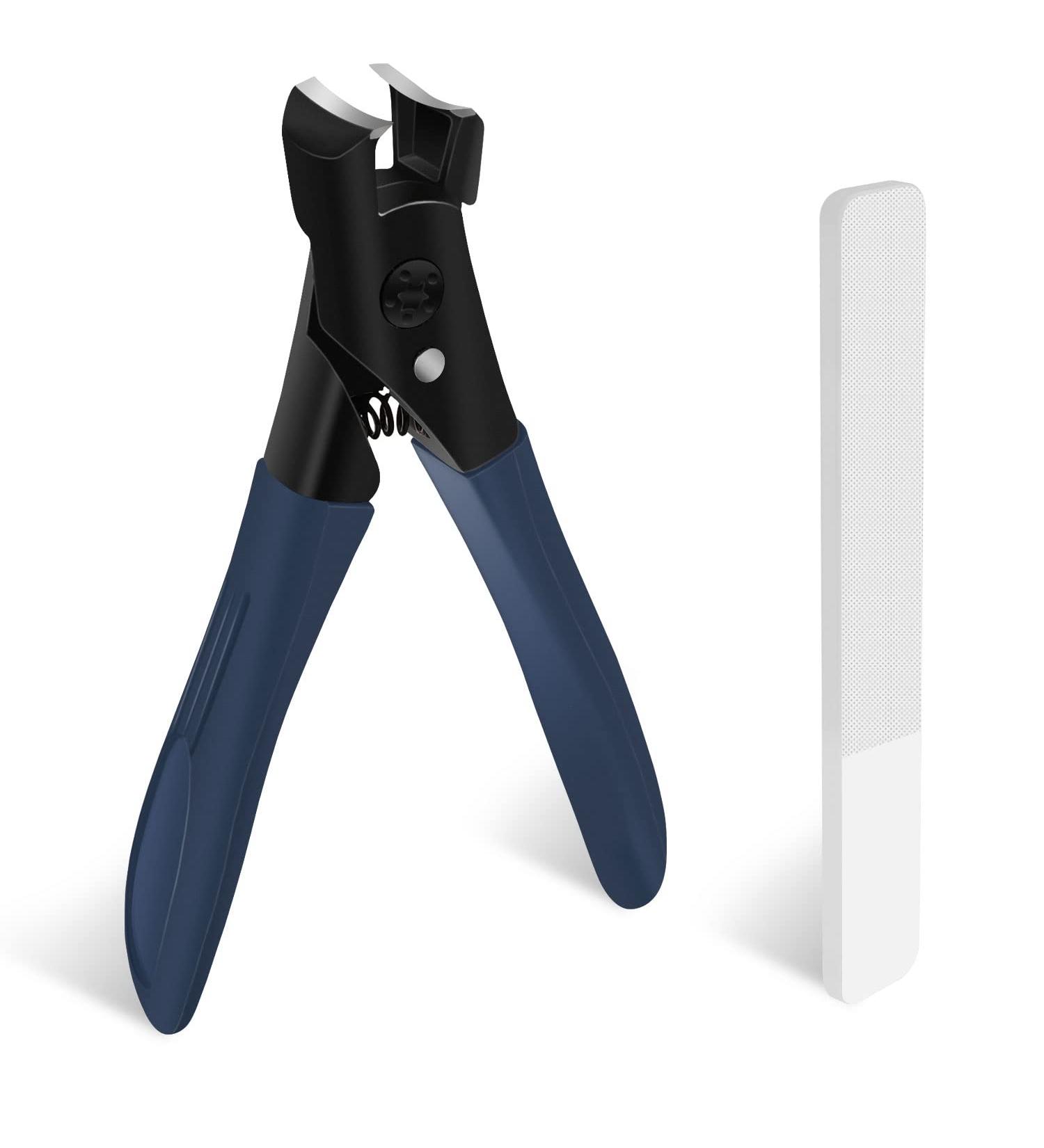 Hawgiman Nail Clippers Set for Thick Toenails - Long Handle Fingernail Clipper for Adults and Seniors - Buy Online on GoSupps.com