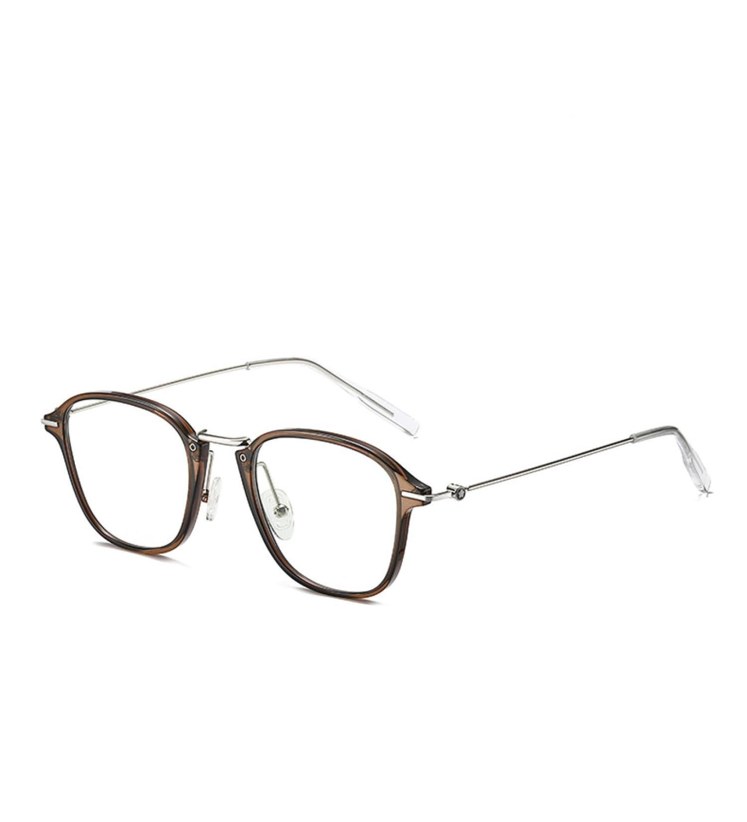 Metal Temples TR90 Blue Light Blocking Glasses for Men & Women - UV Protection Computer & Reading Glasses - 51mm Tea Frame - Buy Online on GoSupps.com