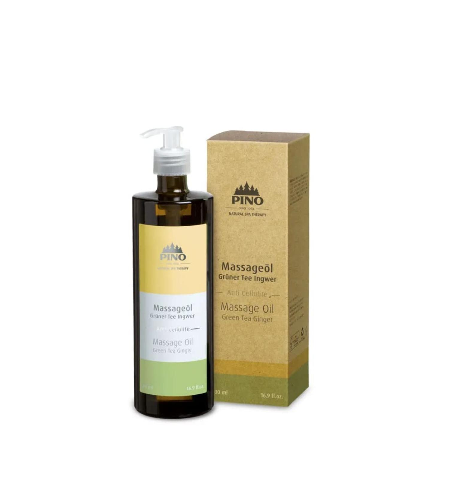 Pinopharma massage oil 38153 Green Tea Ginger (500ml) incl. dosing pump 39765