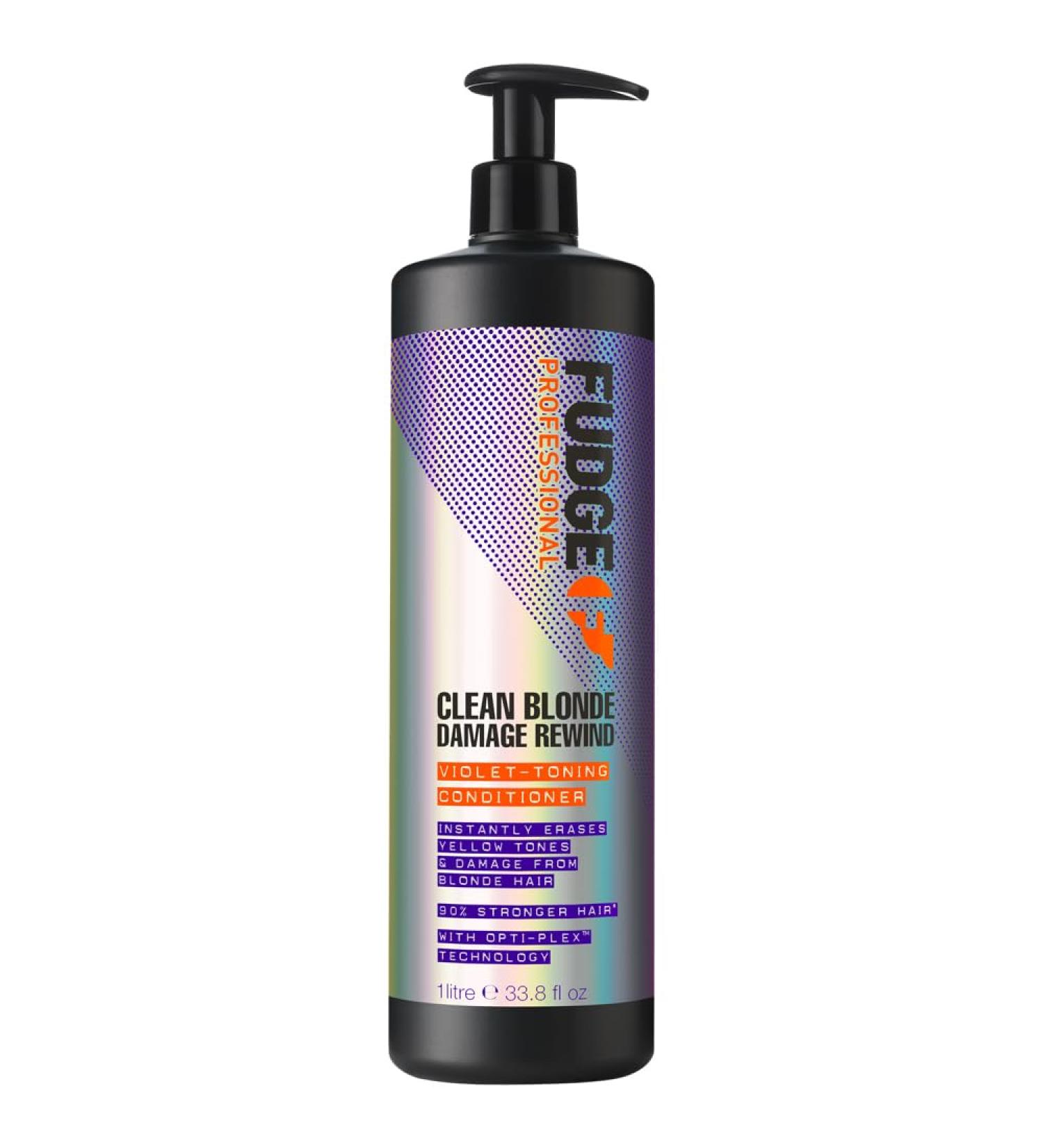 Fudge Clean Blonde Damage Rewind Violet-Toning Conditioner 1000ml - Best International Shipping eCommerce - Buy Online on GoSupps.com