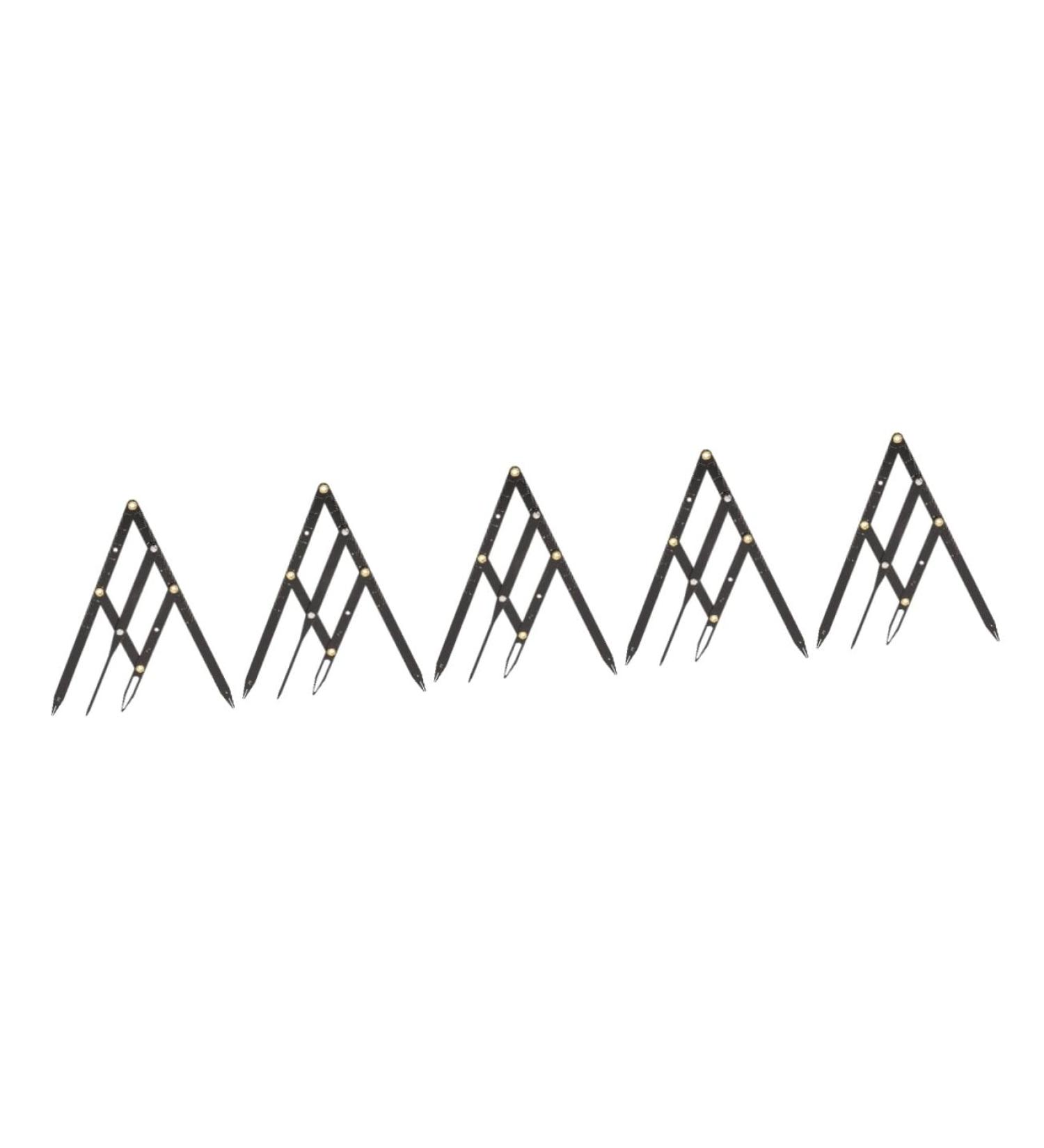 FOMIYES 5 Pcs Second Generation Scale Eyebrow Makeup Kits Measuring Tool Makeup Tools Stainless Steel 1 count (Pack of 1) Blackx5pcs - Buy Online on GoSupps.com