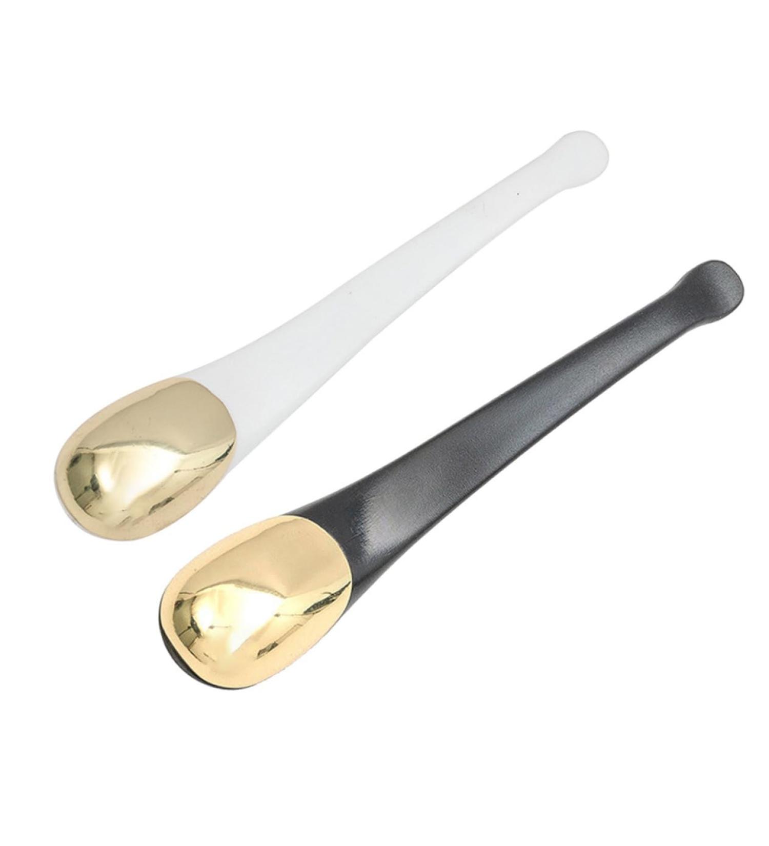 DOITOOL 2 Pi ces de massage Cr me des yeux masseur cuill re de maquillage light lumi re cuill re masque facial soins de la peau diluer cr me contour des yeux tuyau - Buy Online on GoSupps.com