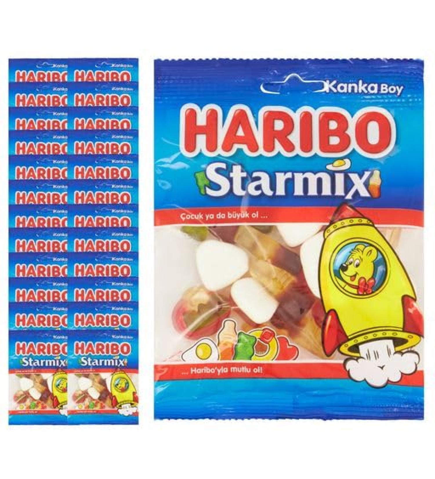 Haribo Starmix - 24 x 80g Bags. Fruit Flavour Gums Pick & Mix Sweets. Non-Fizzy Halal Sweets For Kids. Bulk Party Bags Of Sweets Great For Sharing. - Buy Online on GoSupps.com