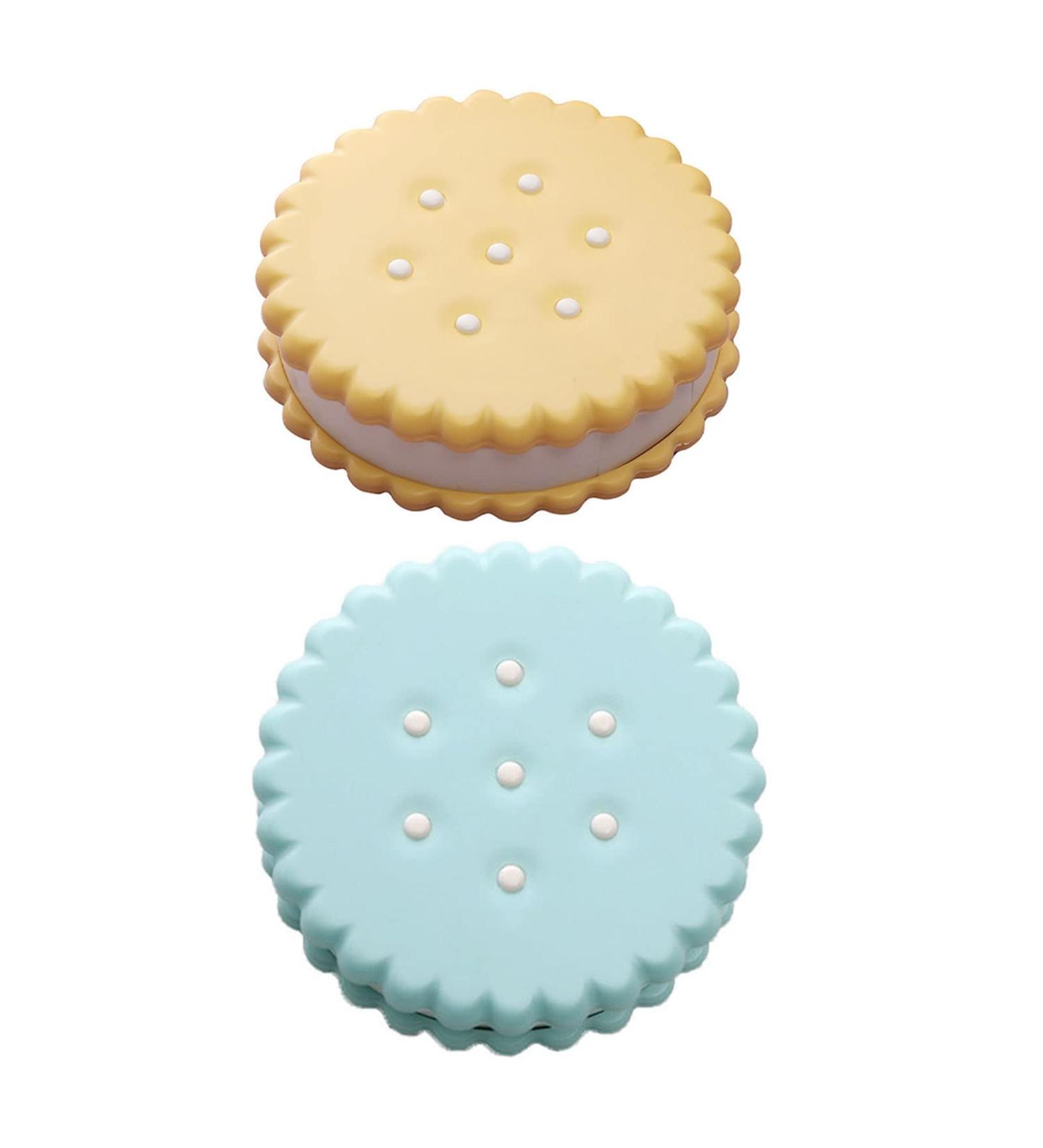 FCSHFC Creative Round Contact Lens Container - High Quality Biscuit Box for Beauty Care (Color: A) | International Shipping - Buy Online on GoSupps.com