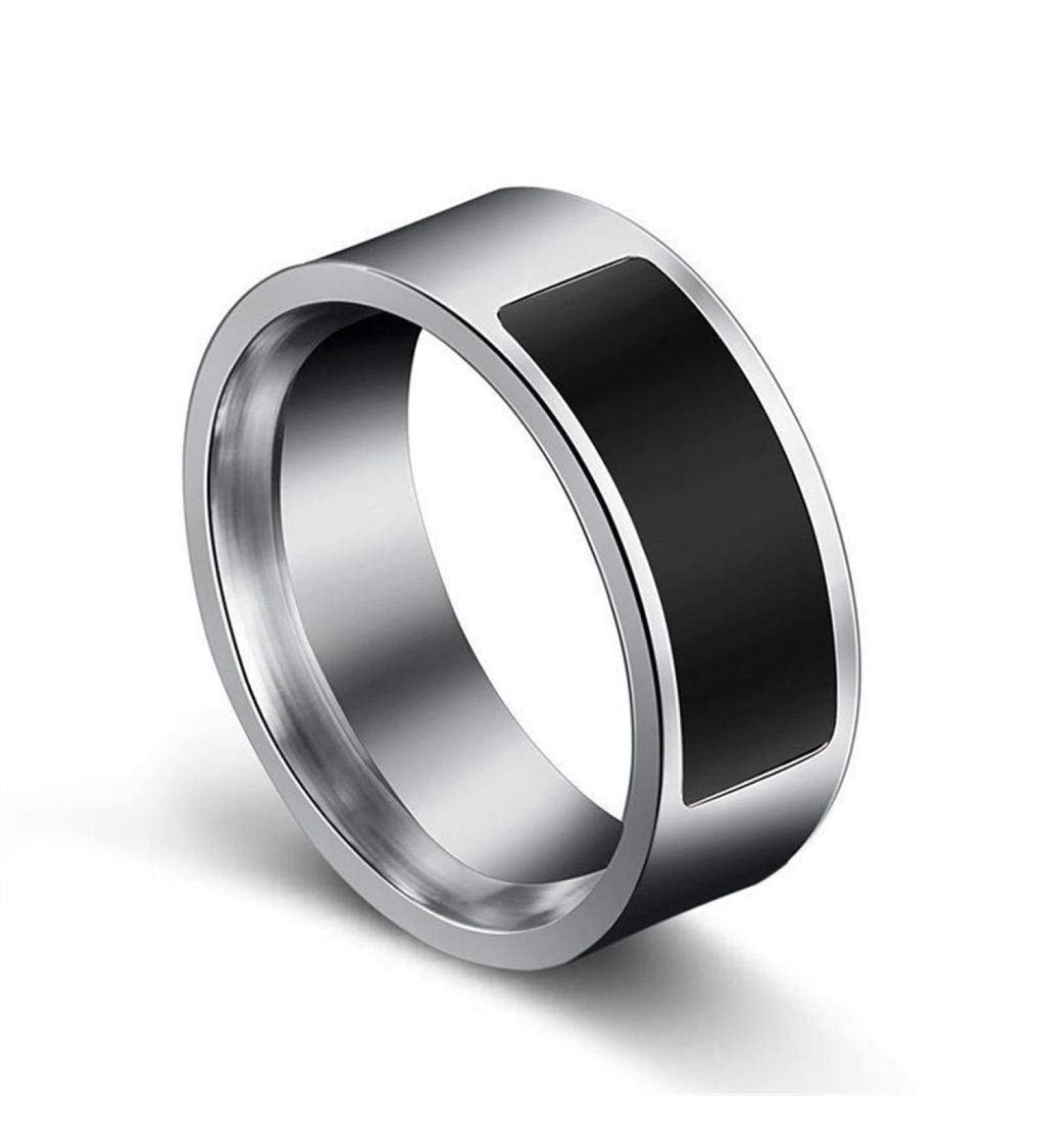 Black Size 6 NFC Waterproof Smart Ring - Multifunctional & Intelligent Wearable Tech - Buy Online on GoSupps.com