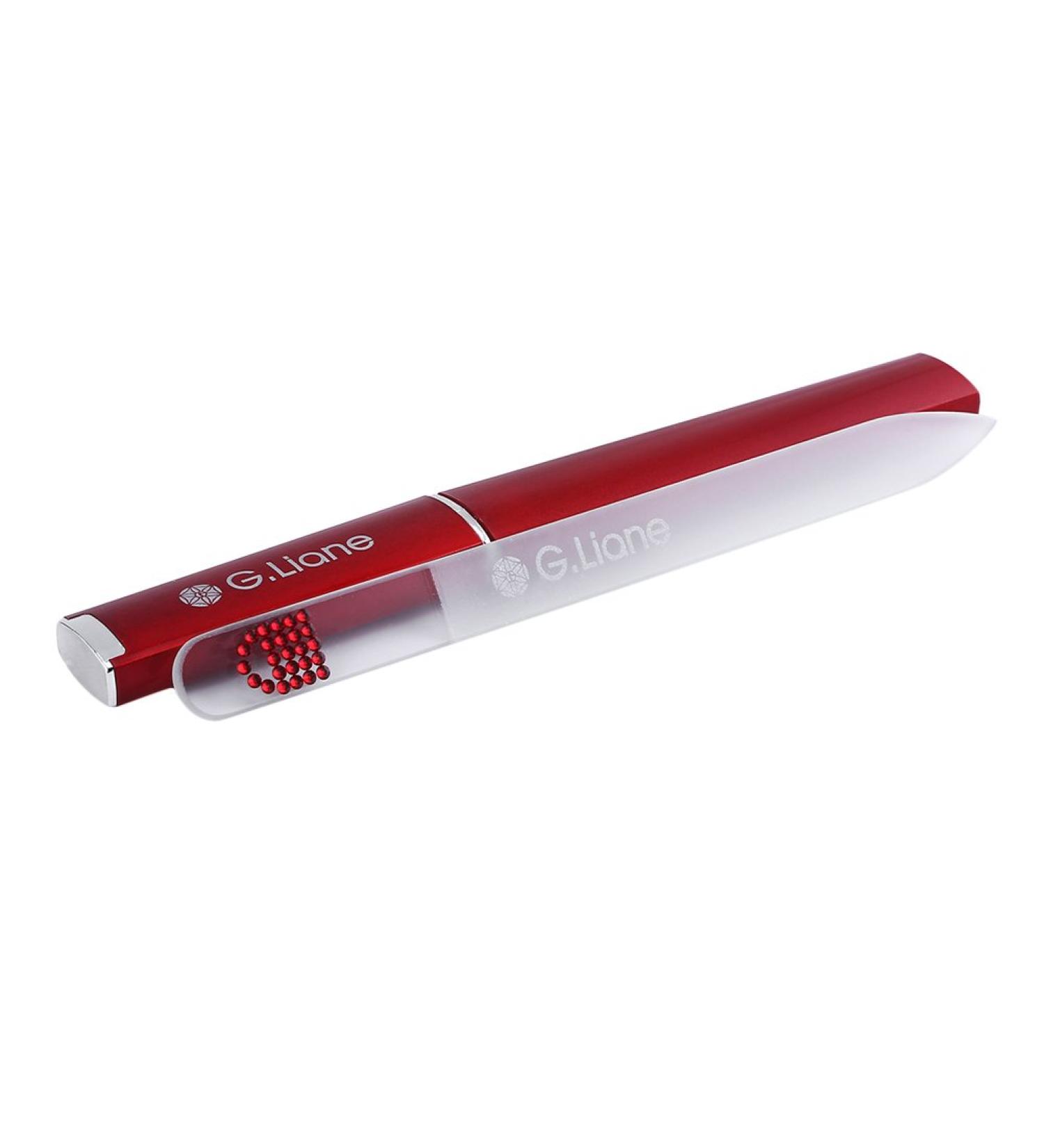 Crystal Nail File with Genuine Qualified Crystals G.Liane Professional Nail File in Case Manicure Pedicure Kit for Natural Nails Acrylic Nails Gels Nails Manicure Tools (Red Handbag) - Buy Online on GoSupps.com