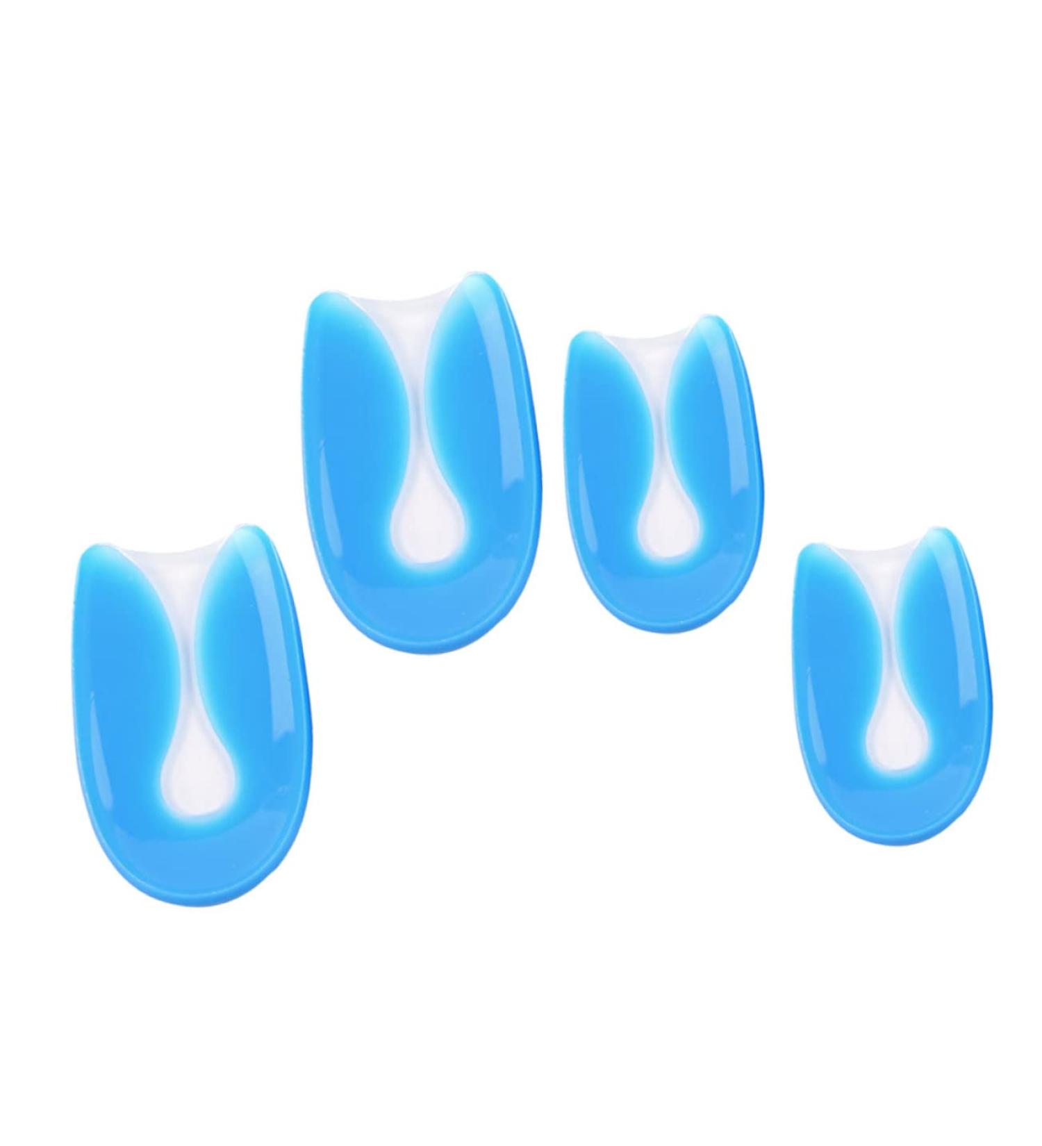 NOLITOY U-Shaped Silicone Gel Heel Pads - 2 Pairs High Heel Inserts for Ultimate Support - Arch Care Foot Pads & Insoles - Blue 11.5x7x0.2 - Buy Online on GoSupps.com
