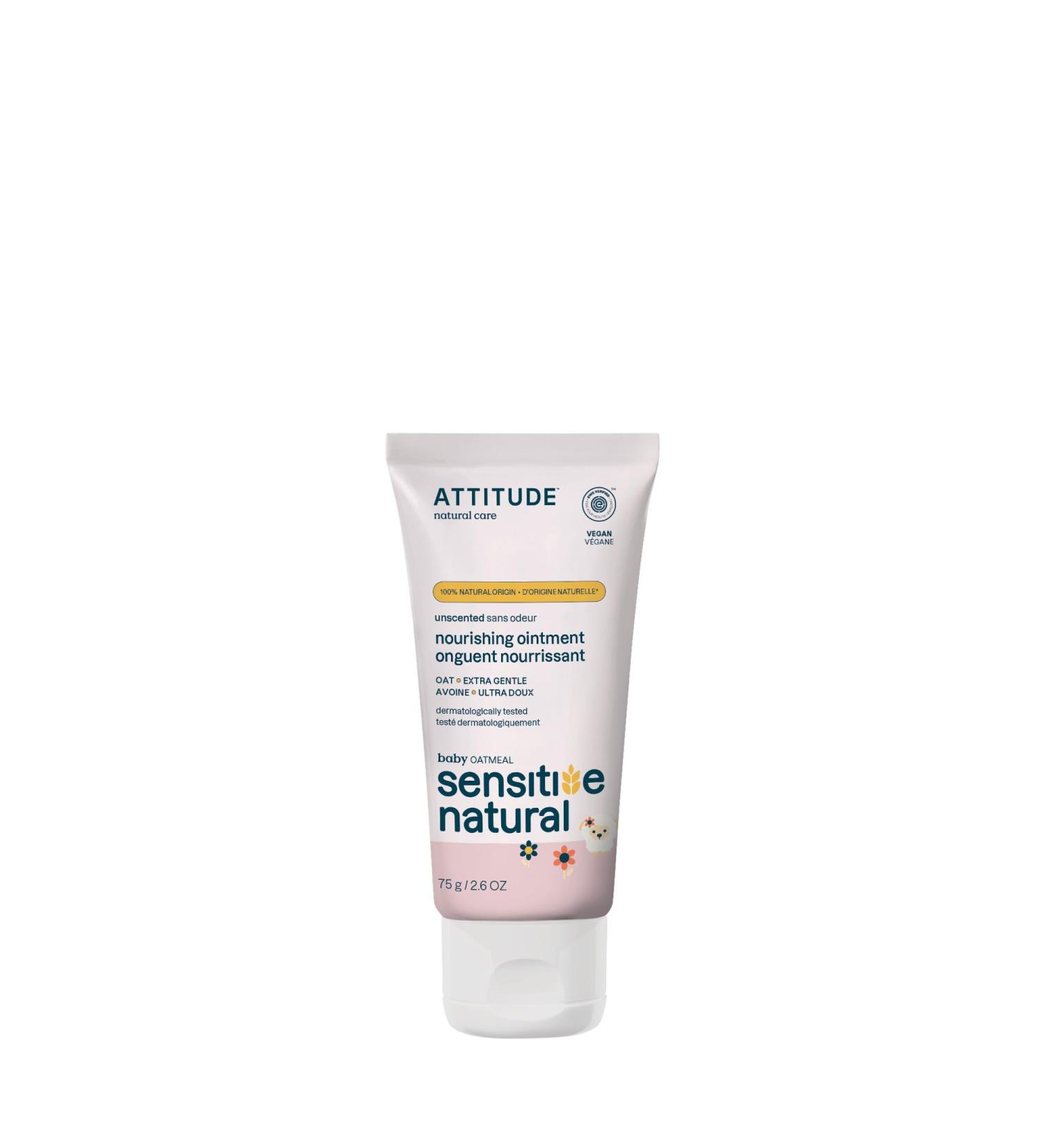 Attitude Protective Body Ointment - Vegan Cruelty-Free & Unscented Skin Care for Sensitive Skin - 2.5 Fl Oz - Buy Online on GoSupps.com