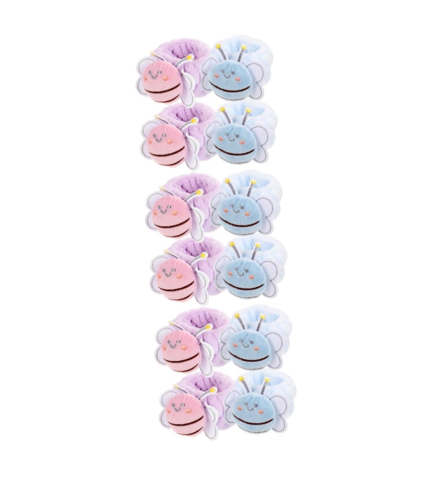 Beaupretty 12 Pcs Face Wash Wristband Rose Gold Ribbon Comfortable Wristbands Towel Wristbands for Washing Face Convenient Wrist Bands Bee Suit Car Diffuser Hair Accessories Elastic Flannel - Buy Online on GoSupps.com