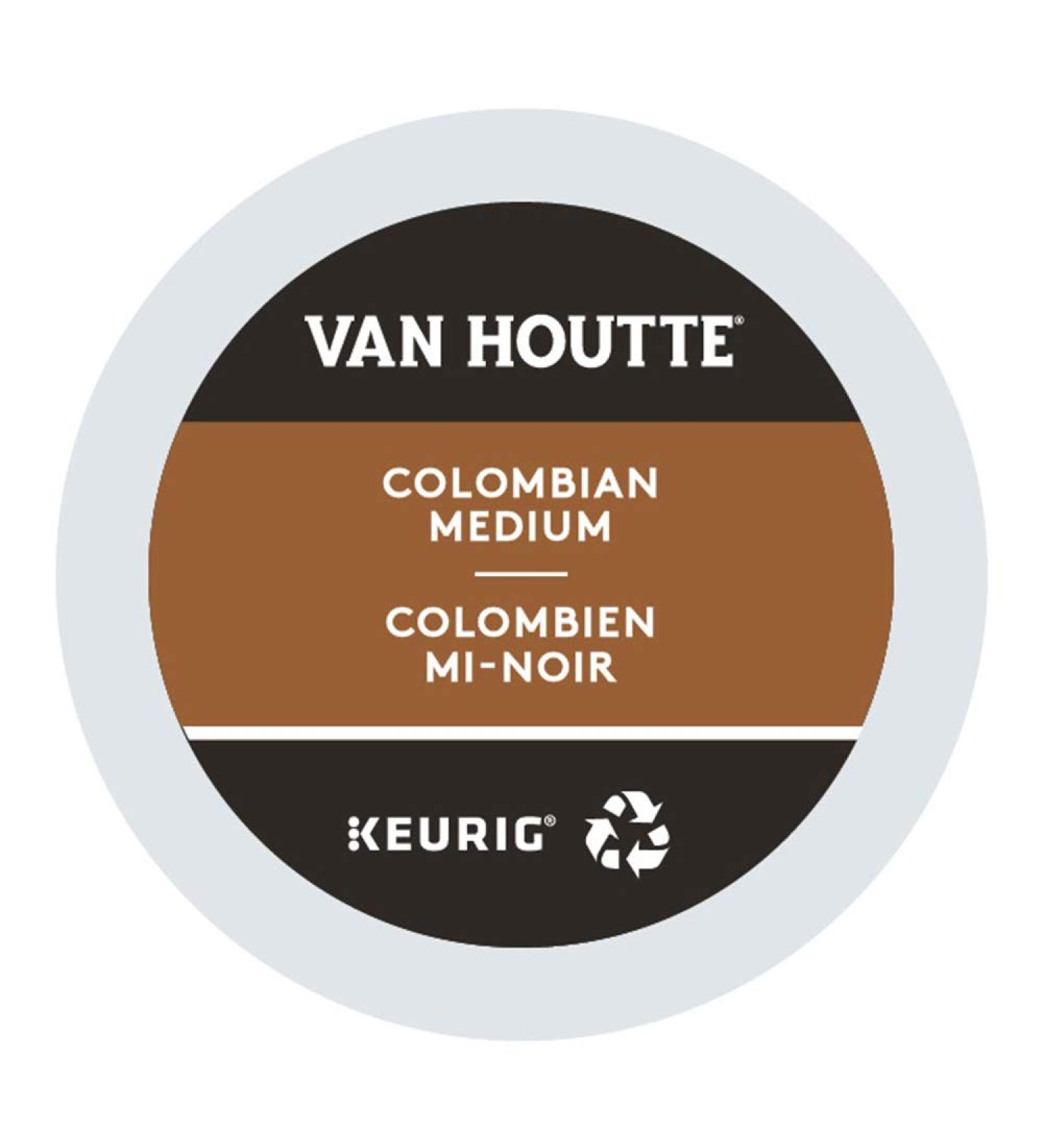 Van Houtte Colombian Medium Single Serve Keurig K-Cup Pods 96-Count - Buy Online on GoSupps.com