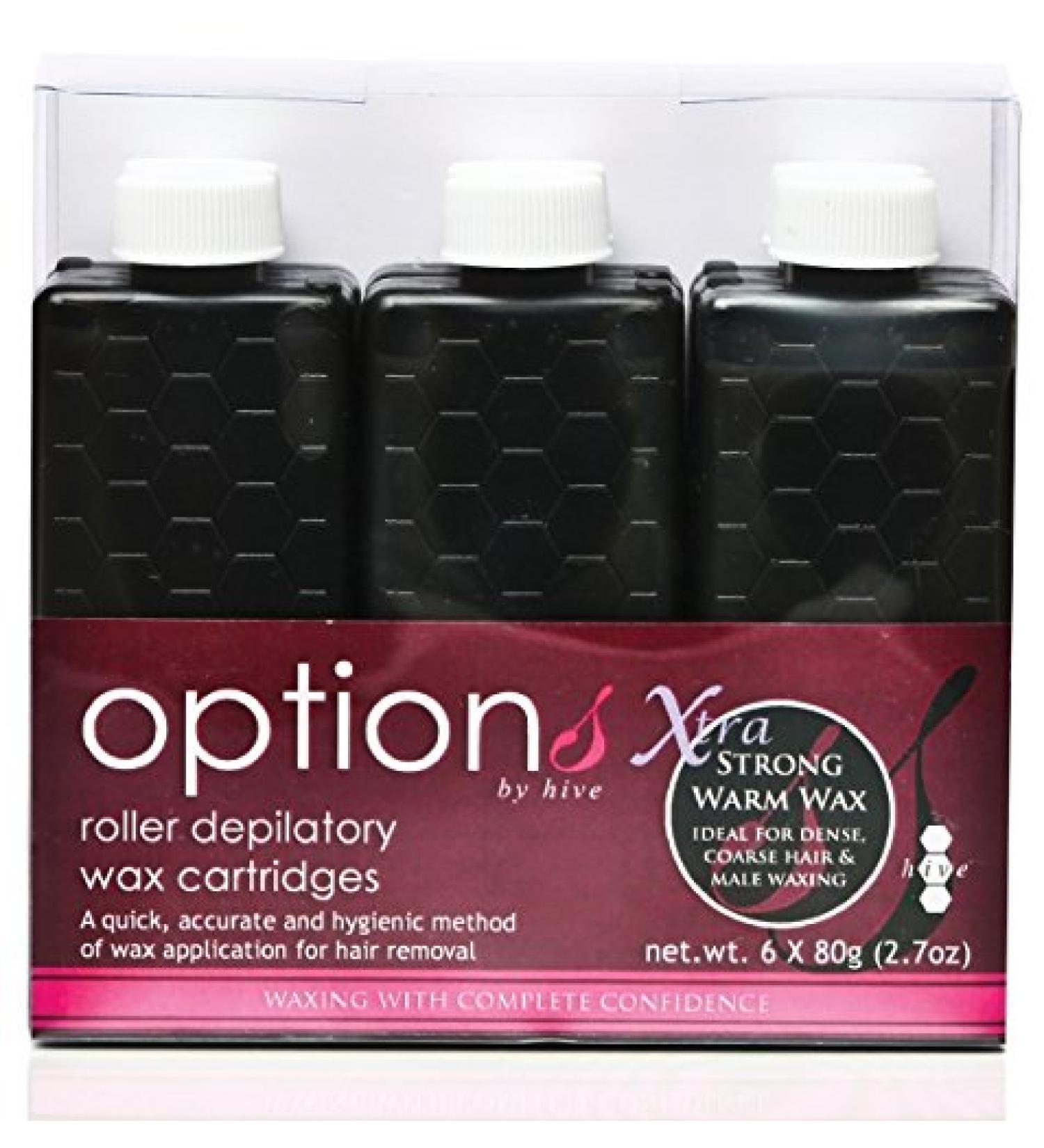 Hive 6pcs Refill Roller Depilatory Roll on Wax Cartridges Strong Warm Creme Wax 80g CODE: HOB6680