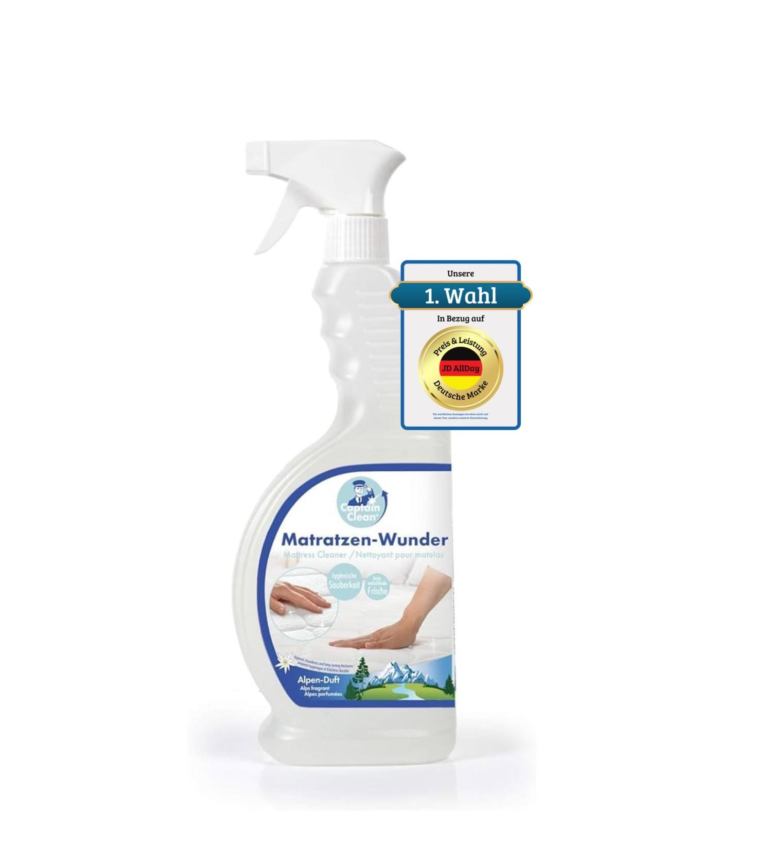 Buy Captain Clean Enzyme Cleaner Cat Urine & Odor Remover for Mattresses & Upholstery | Alpine Scent Powerful Dirt & Smell Eliminator - Buy Online on GoSupps.com