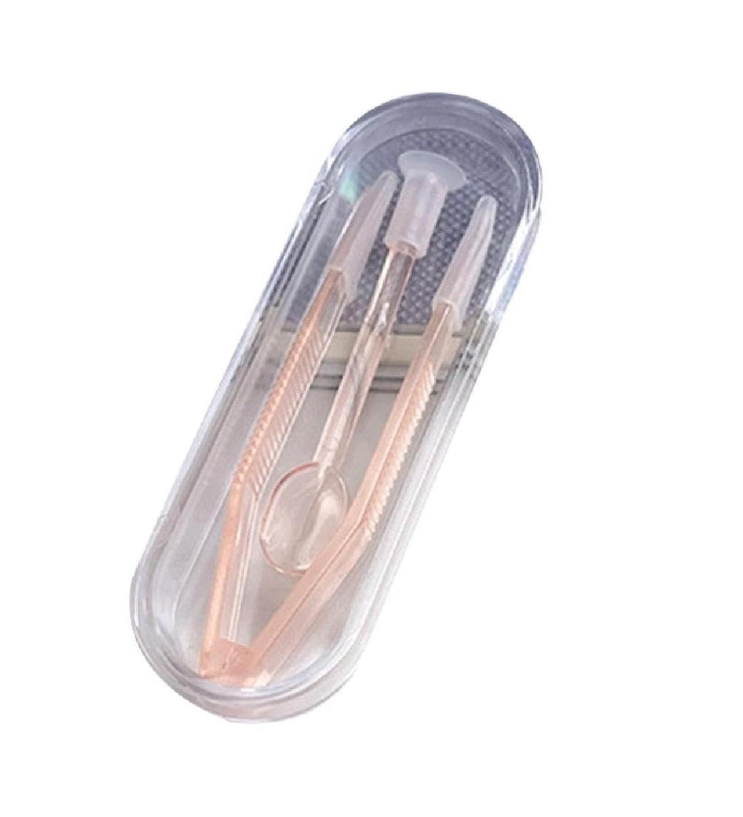 Grongu Portable Contact Lens Tool Set - Multifunctional Tweezers & Shovels for Travel & Home Use - Orange | Shop Now! - Buy Online on GoSupps.com