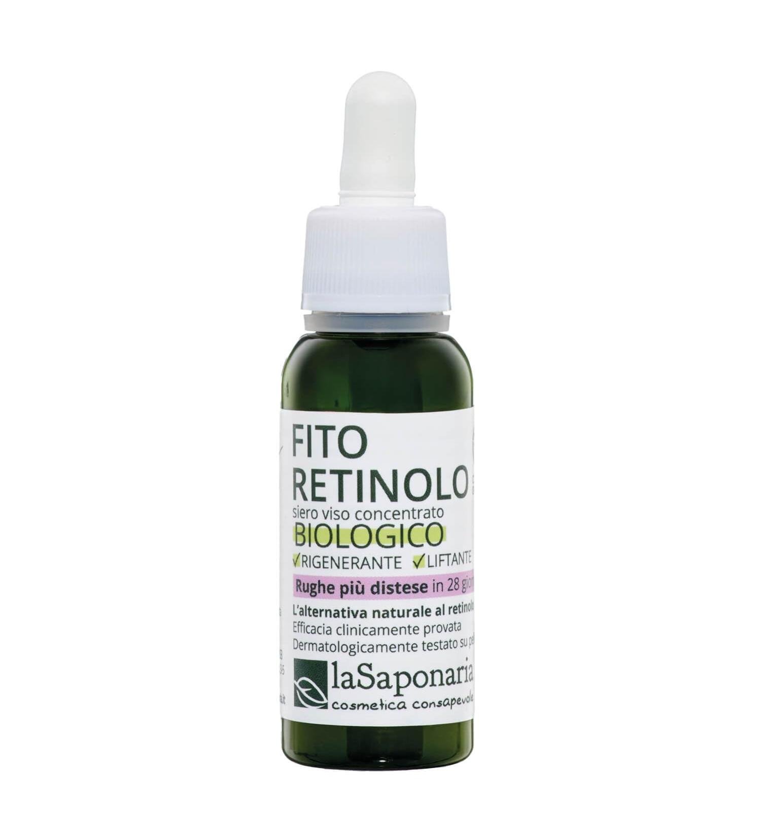 The Soapbox La Saponaria PhytoRetinol Facial Serum provitamin A collagen moisturizer antiaging wrinkles and fine lines firming natural vegan crueltyfree recycled - Buy Online on GoSupps.com