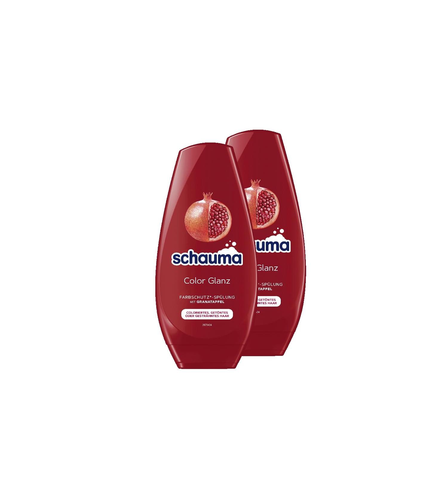 Schauma Schwarzkopf - Lot de 2 apr s-shampoings pour une brillance longue dur e sur cheveux color s teint s ou m ch s - 2 x 250 ml - Buy Online on GoSupps.com