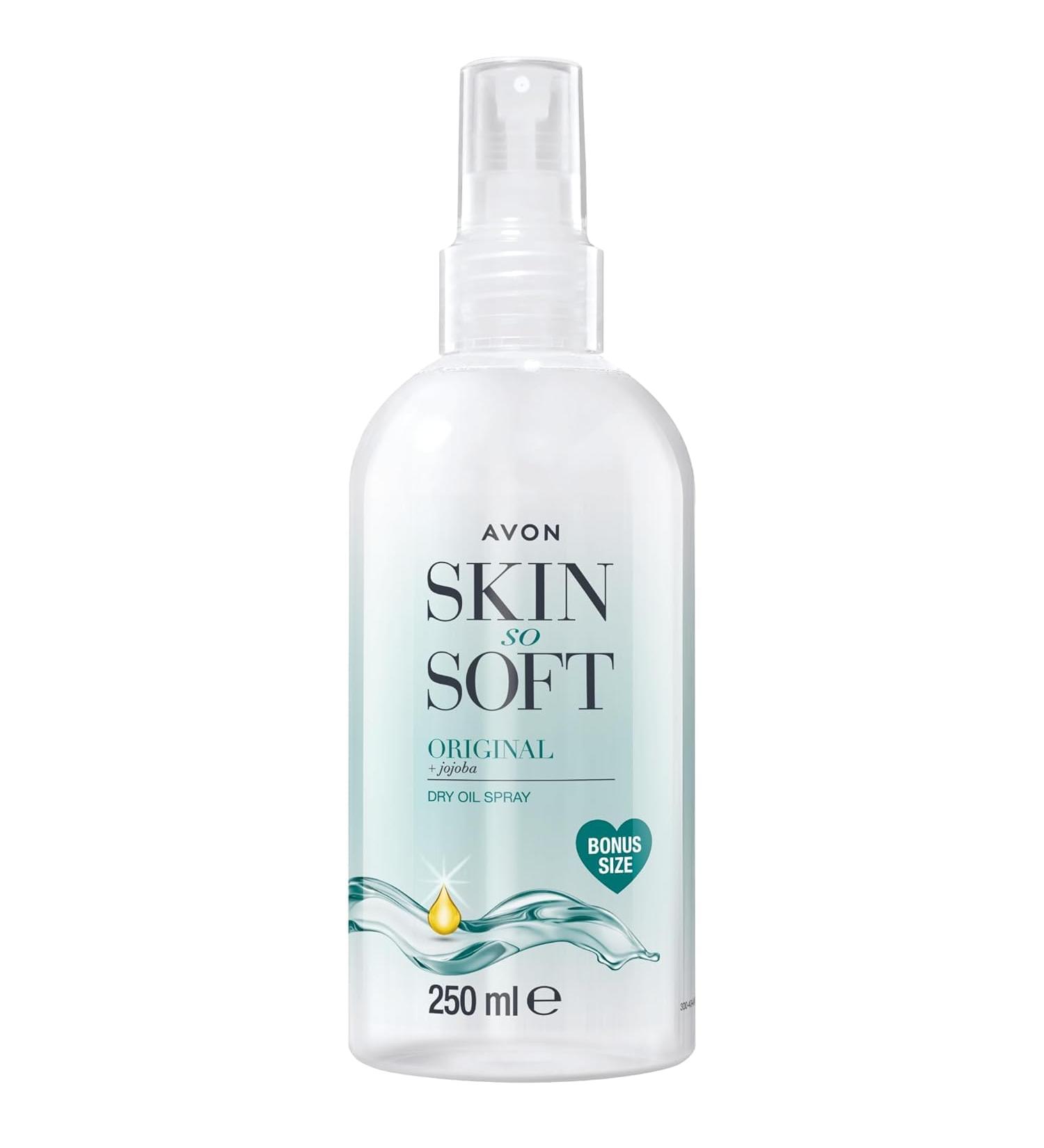AVON SKIN SO SOFT Original Dry Oil Spray Bonus Size 250 ML - Buy Online on GoSupps.com