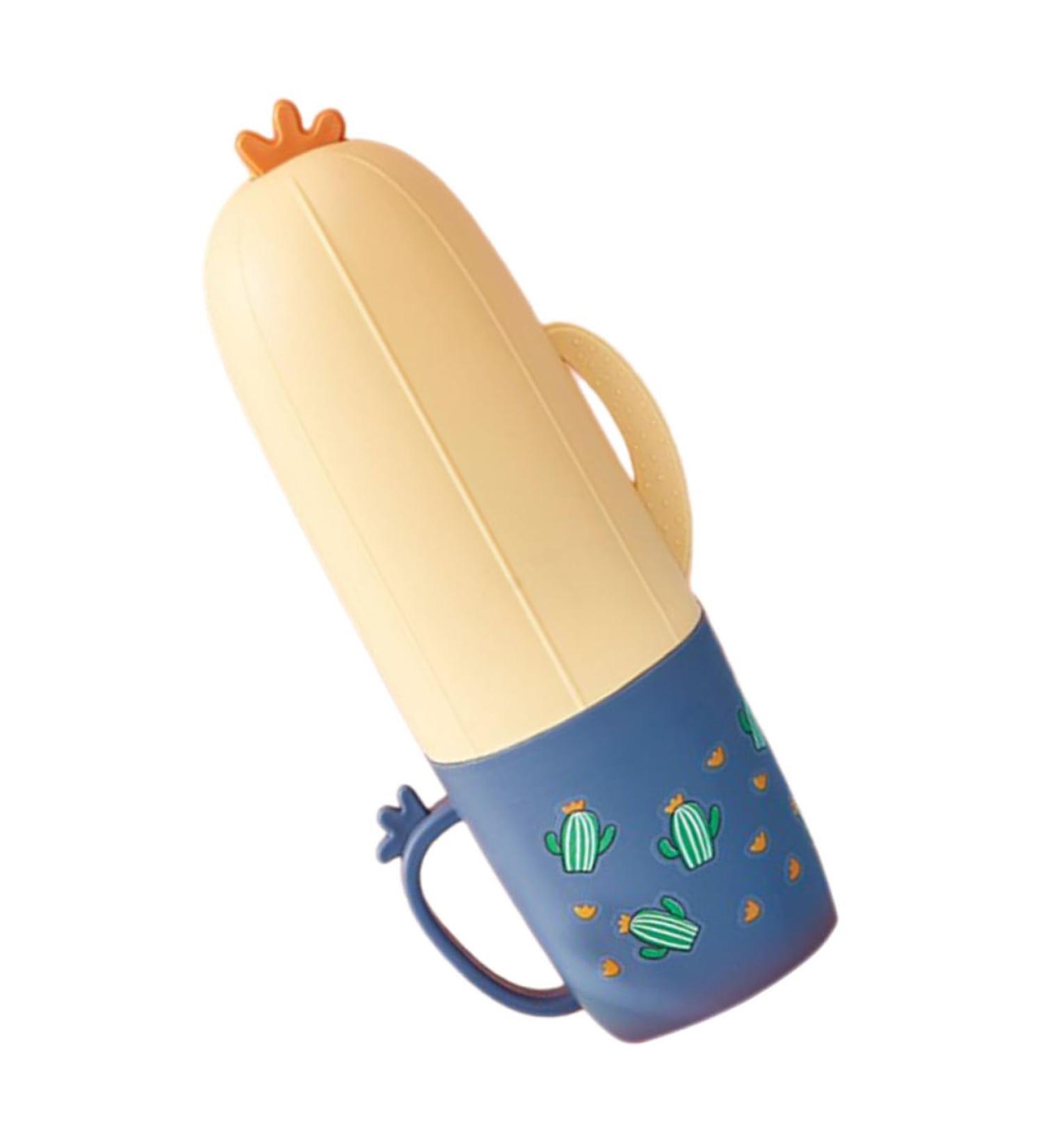 Balacoo Portable Toothbrush Holder - Travel-Friendly Organizer & Wash Cup | Blue 21.5x5.2cm - Ideal for Trips & Dental Care - Buy Online on GoSupps.com