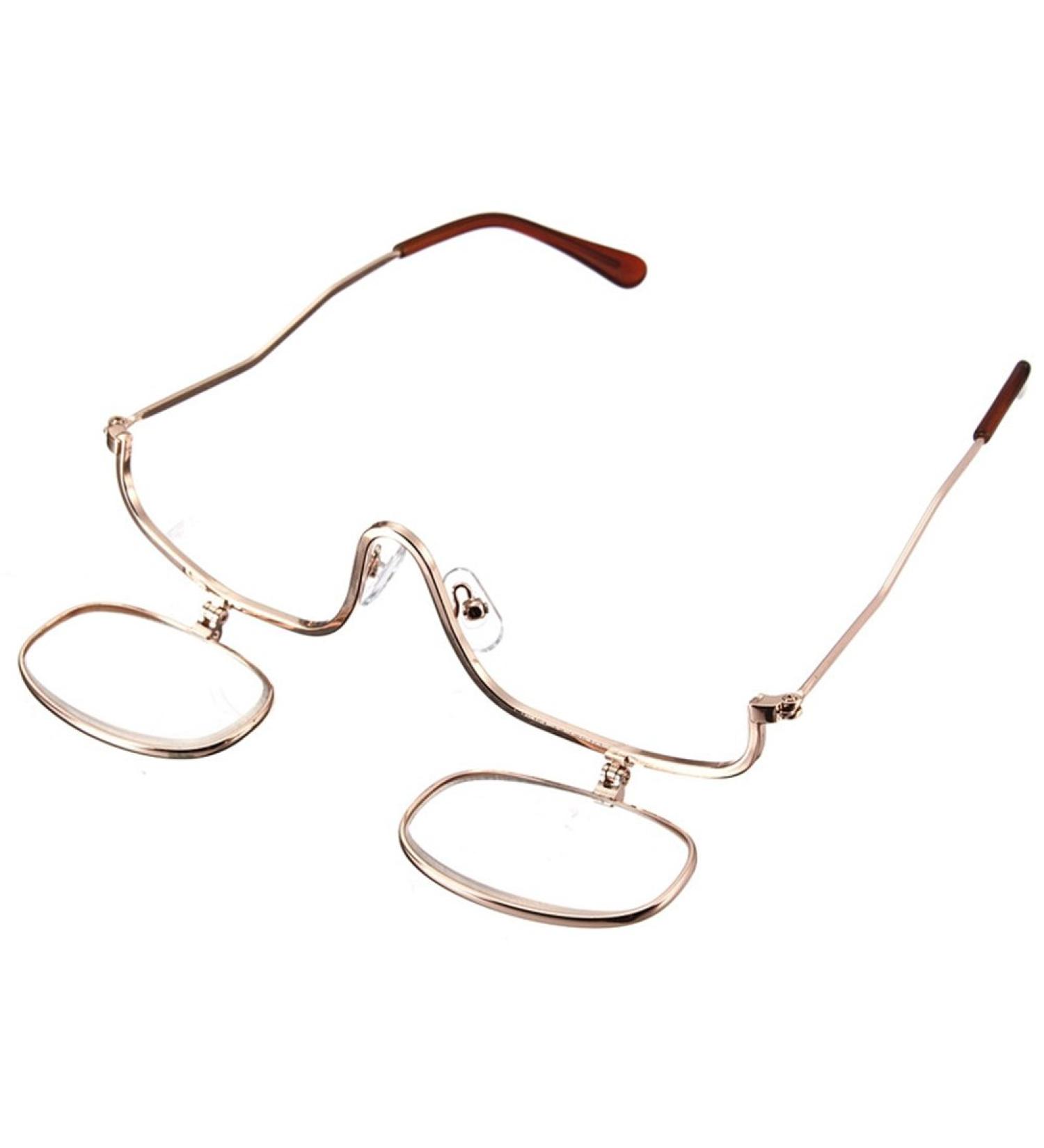Buy Magnifying Makeup Eye Glasses - Flip Down Lens (+1.5) with Pouch | International Shipping Available - Buy Online on GoSupps.com
