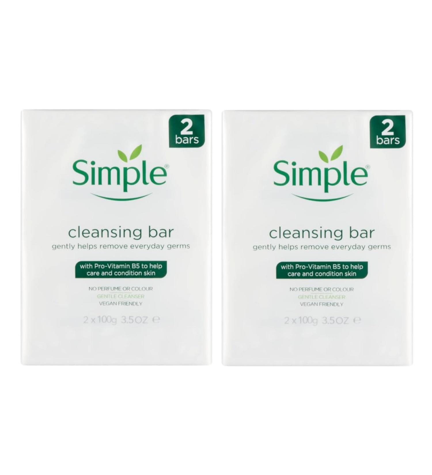 Simple Anti-Bacterial Soap for Sensitive Skin 4 bar - Buy Online on GoSupps.com