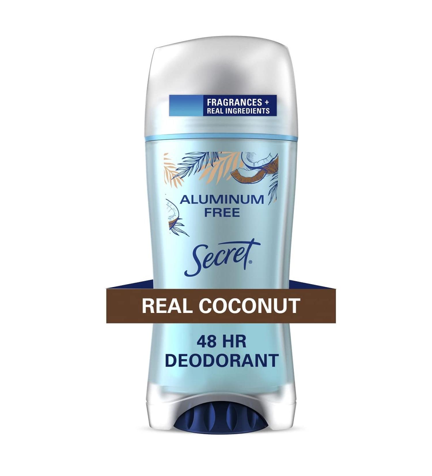 Secret Aluminum Free Deodorant for Women Coconut 2.4 oz Coconut 2.4 Ounce (Pack of 1) - Buy Online on GoSupps.com