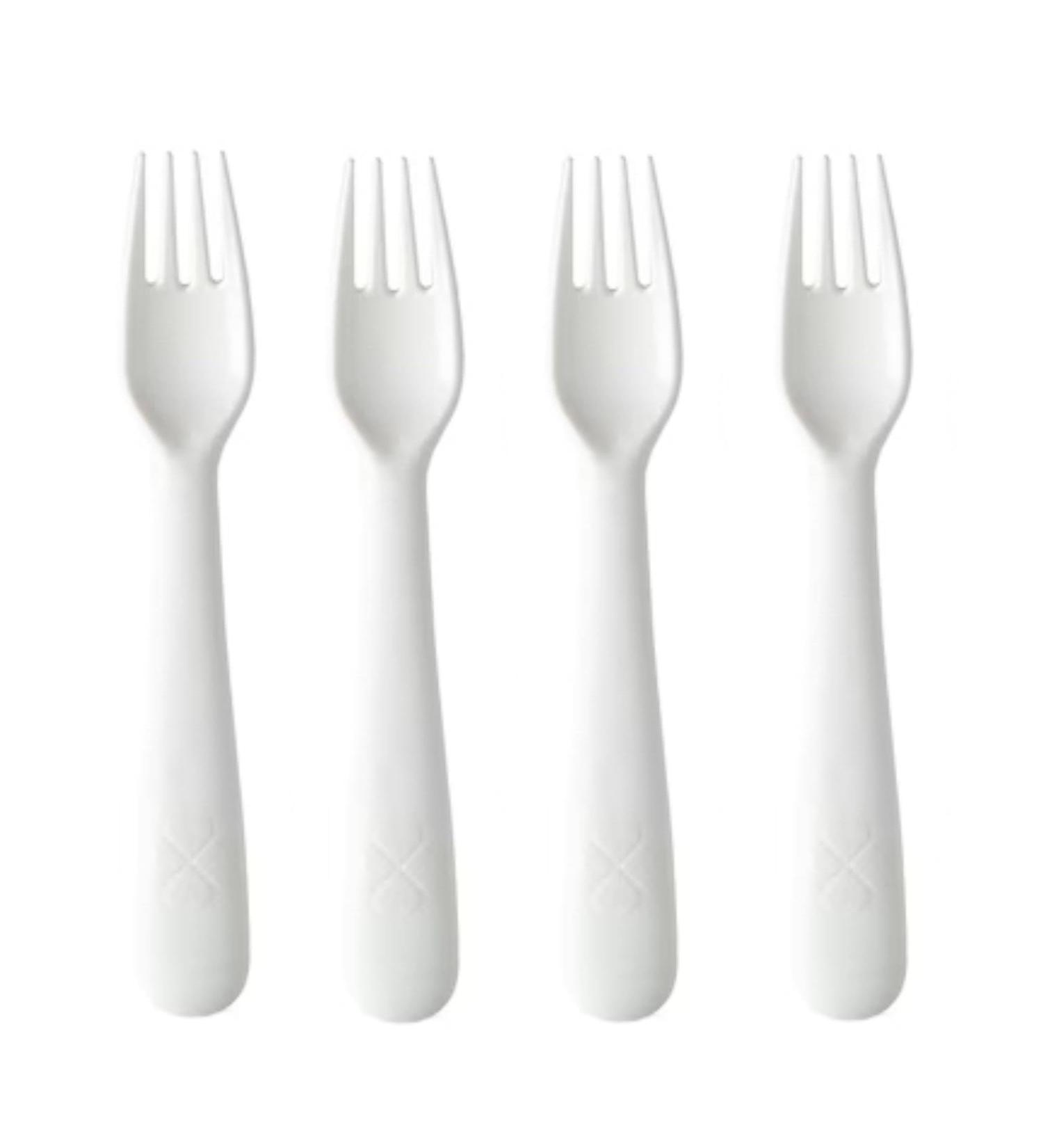 Children Kids Baby Toddler Cutlery Set IKEA Kalas Replacements Colour Choice 4pcs Cream Forks BPA Free